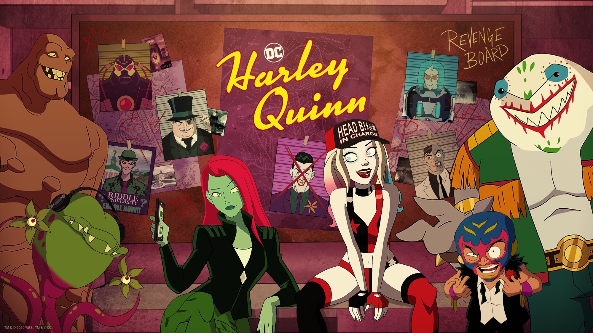 harley quinn (tv show), tv show, harley quinn, clayface, king shark (dc comics), poison ivy