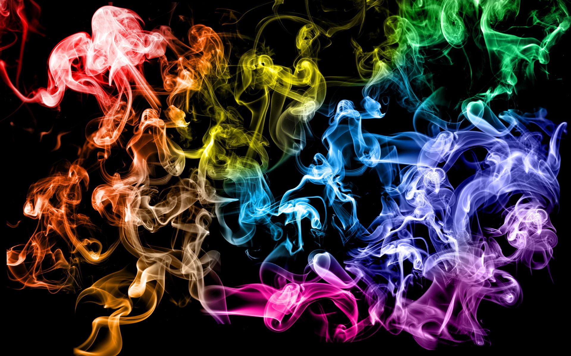 130597 скачать картинку дым, абстракция, разноцветный, сгусток - обои и заставки бесплатно