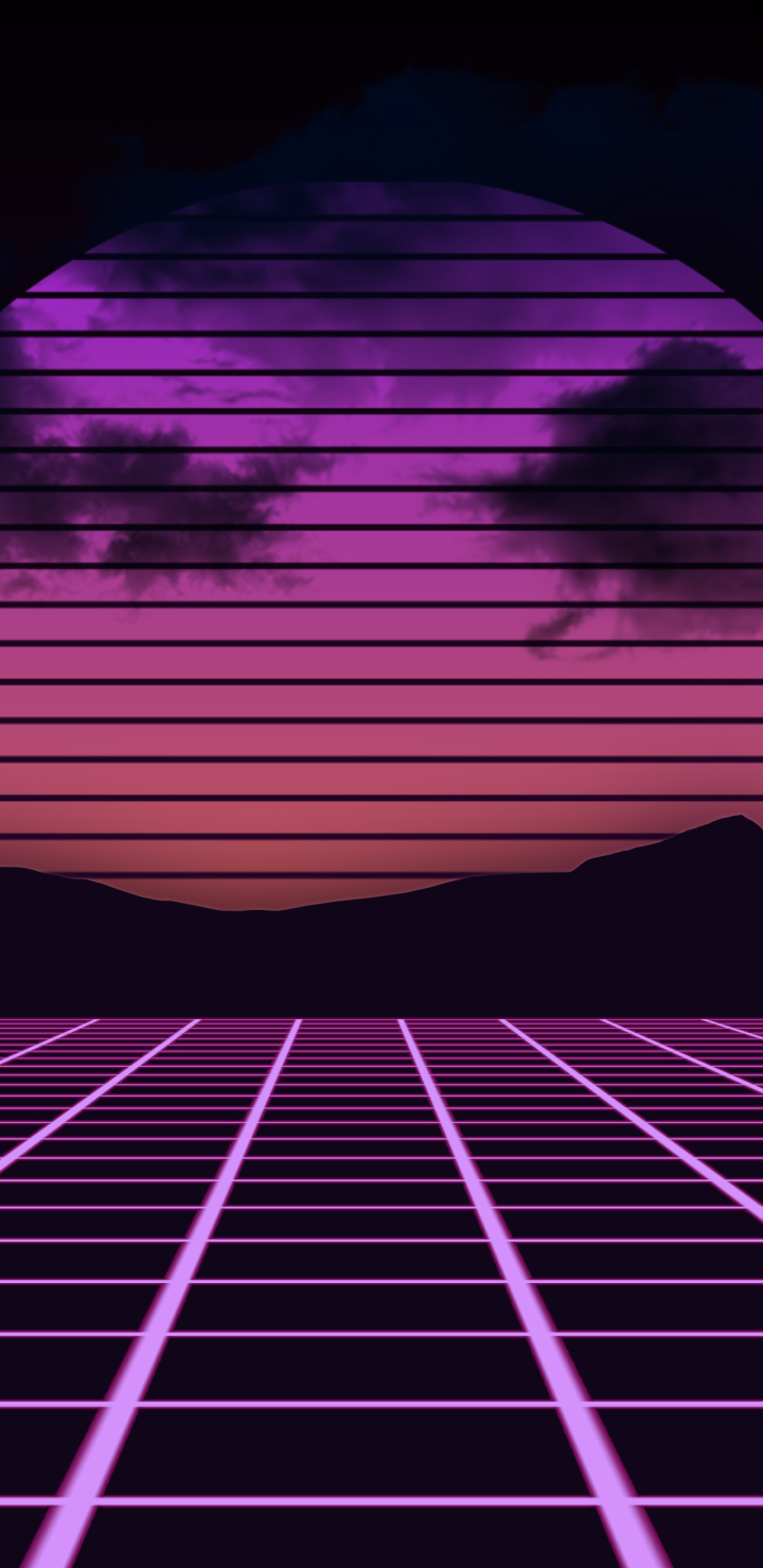 Download mobile wallpaper Artistic, Retro Wave for free.