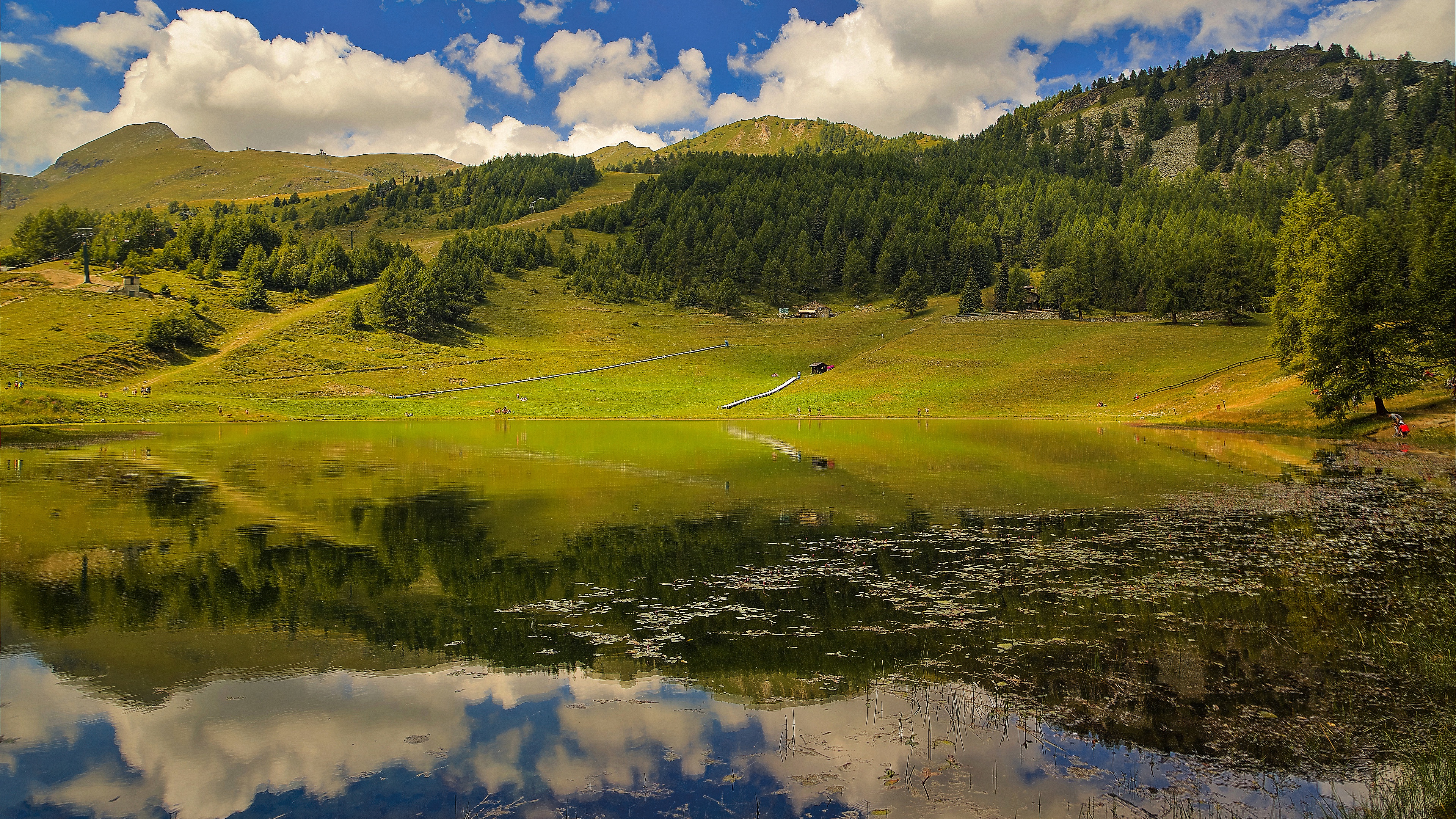 Laden Sie das Landschaft, See, Wald, Wolke, Erde/natur, Betrachtung-Bild kostenlos auf Ihren PC-Desktop herunter