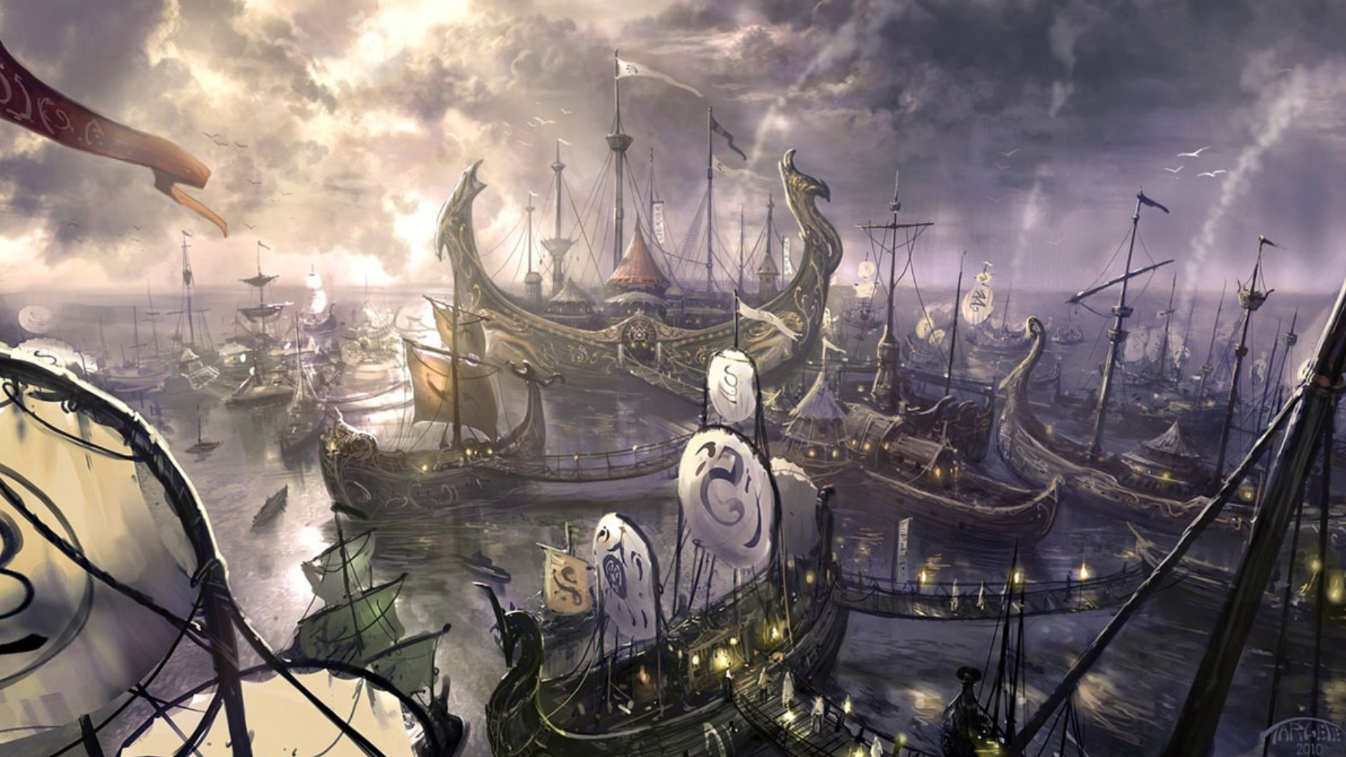 Free download wallpaper Fantasy, Ship on your PC desktop