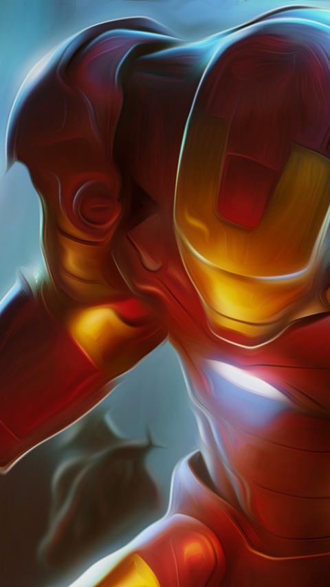 Download mobile wallpaper Iron Man, Movie, Oil Painting for free.