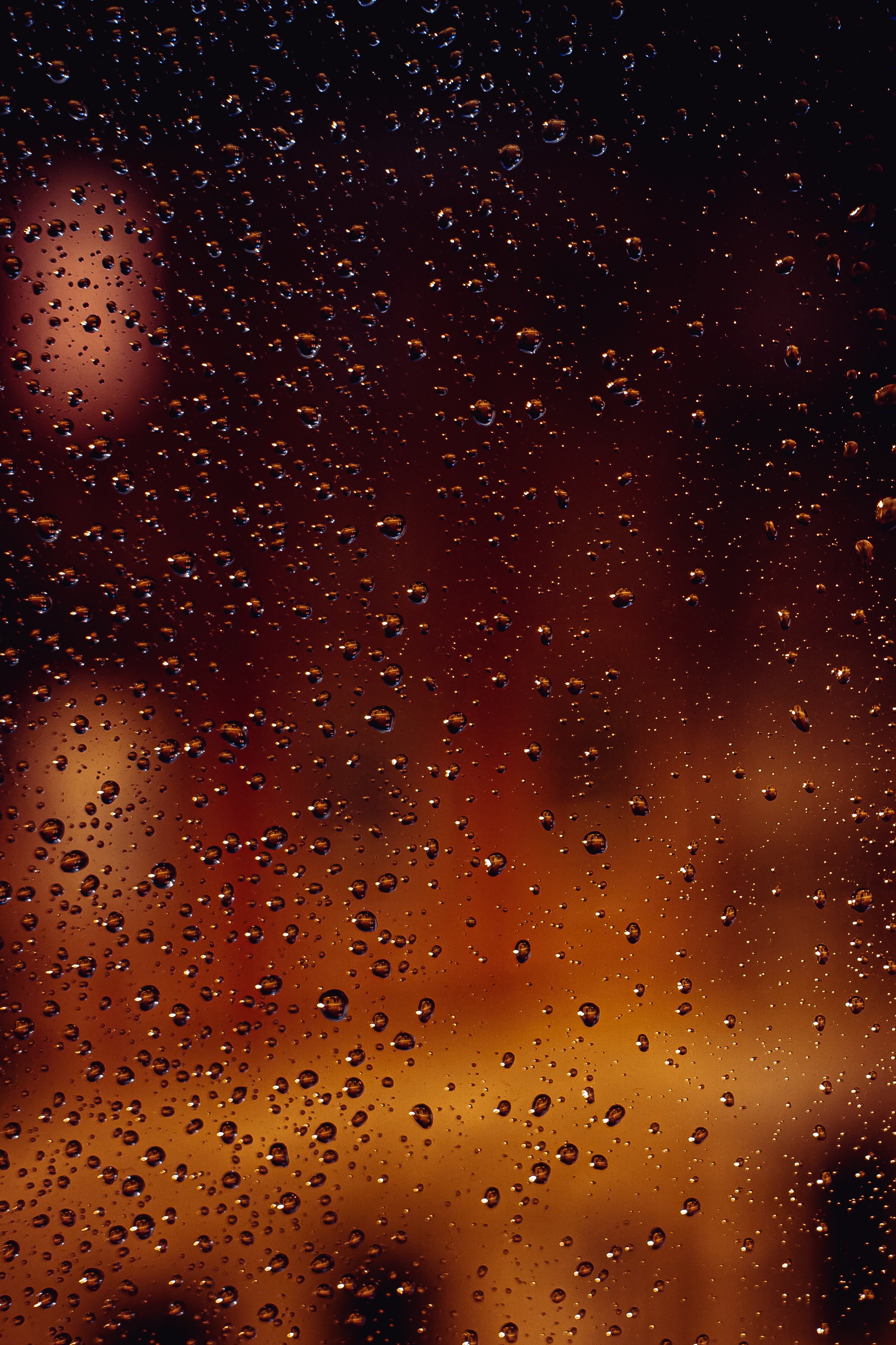 abstract, drops, blur, smooth, glass, gradient