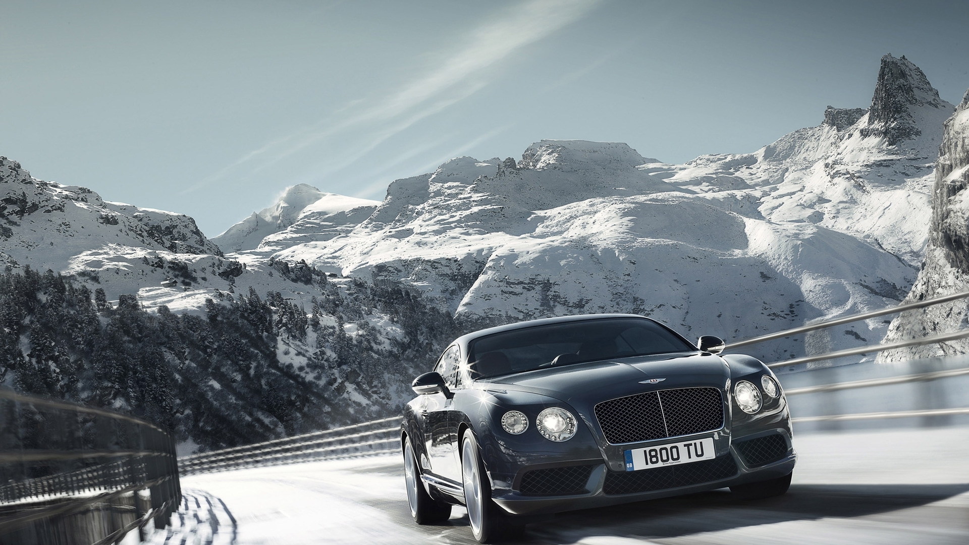 Laden Sie das Transport, Auto, Mountains, Schnee, Landschaft-Bild kostenlos auf Ihren PC-Desktop herunter
