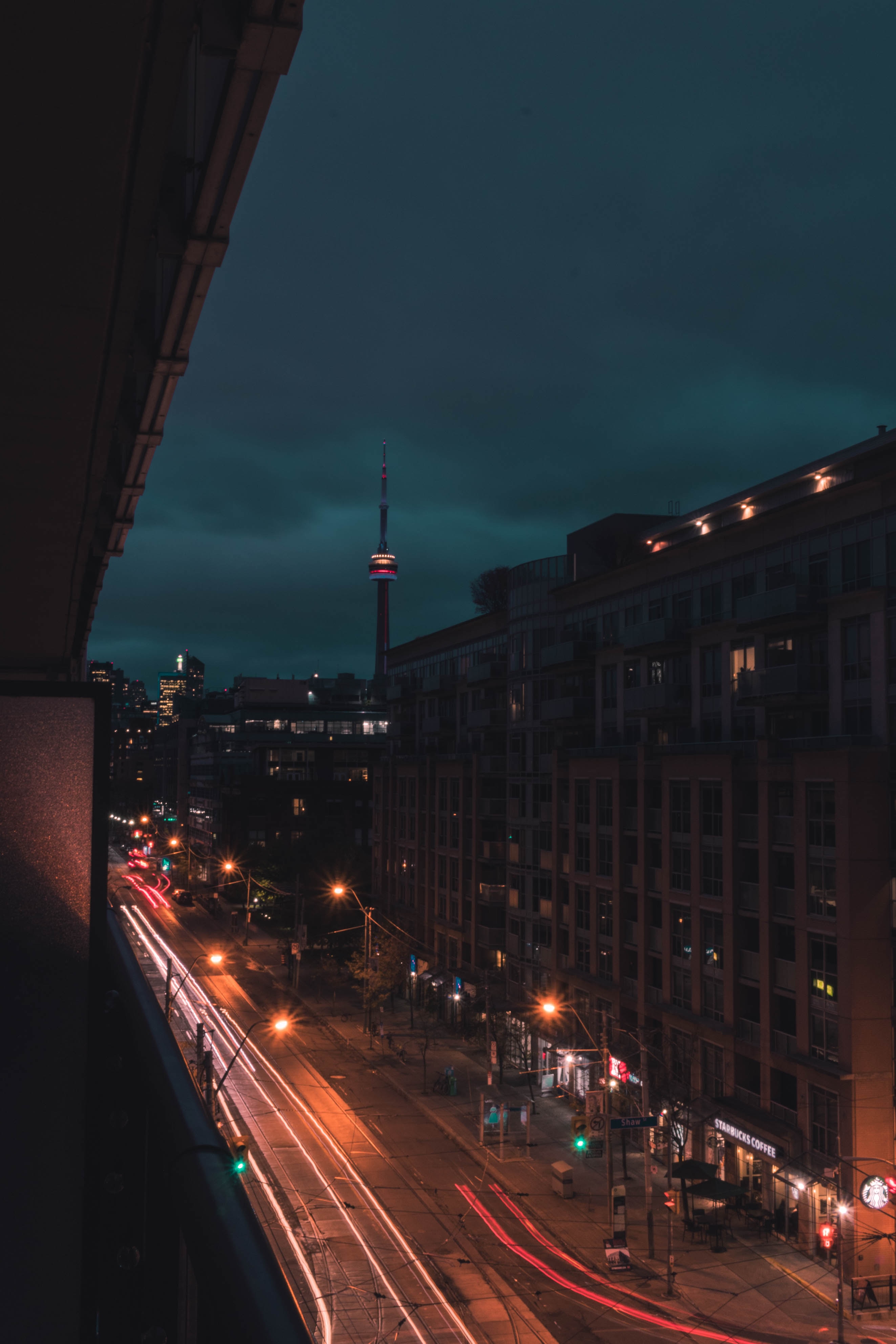 Full HD Wallpaper street, cities, night, city, building, view from above, dark