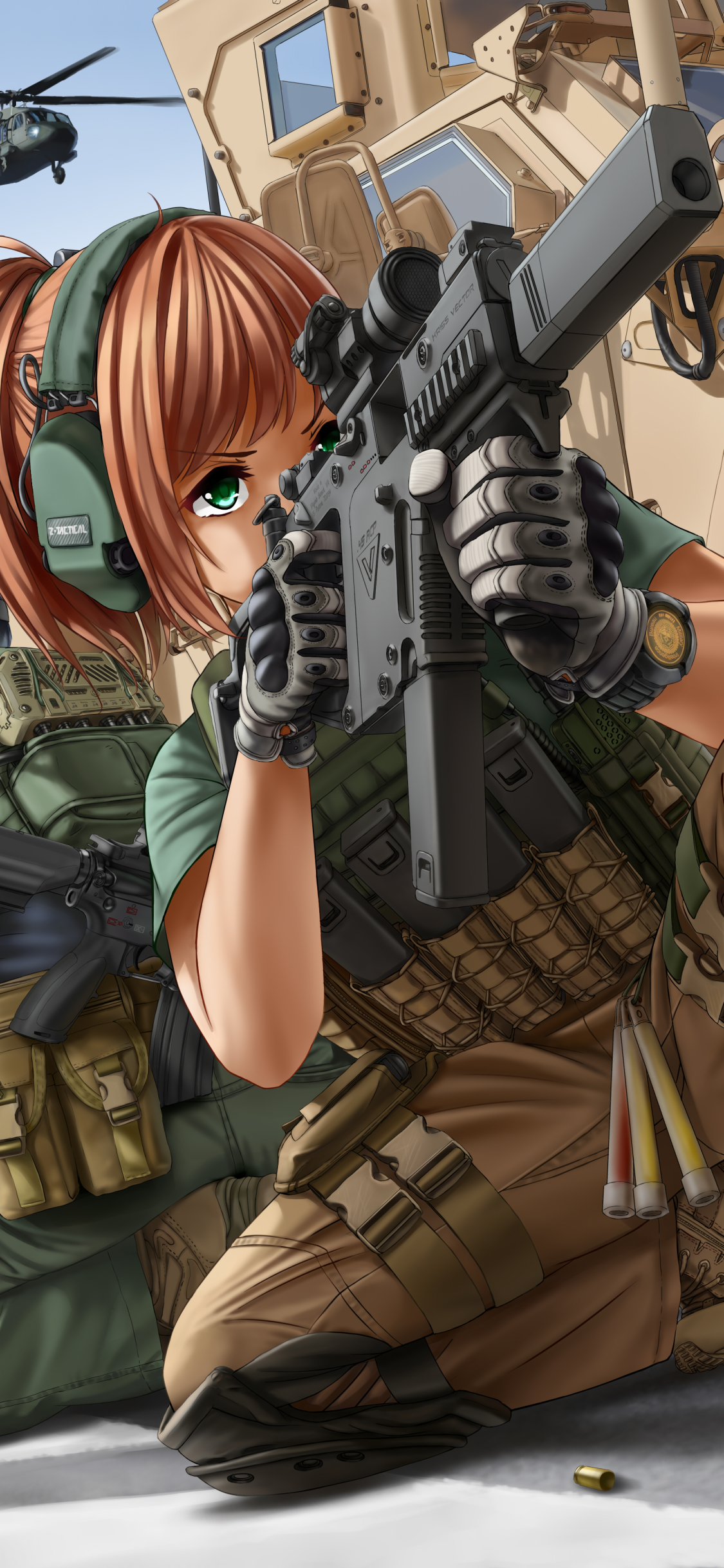 Download mobile wallpaper Anime, Military, Original for free.
