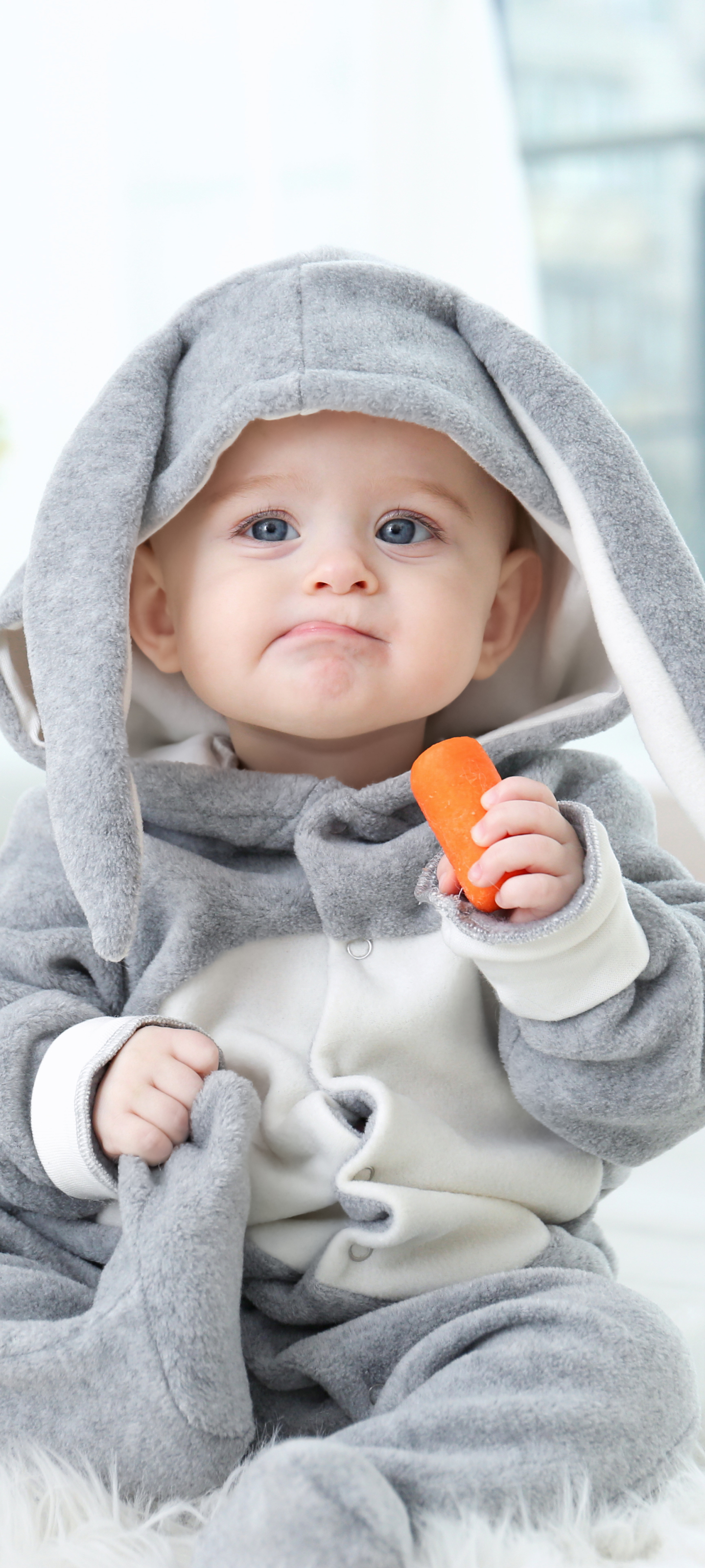 Handy-Wallpaper Fotografie, Blaue Augen, Baby kostenlos herunterladen.