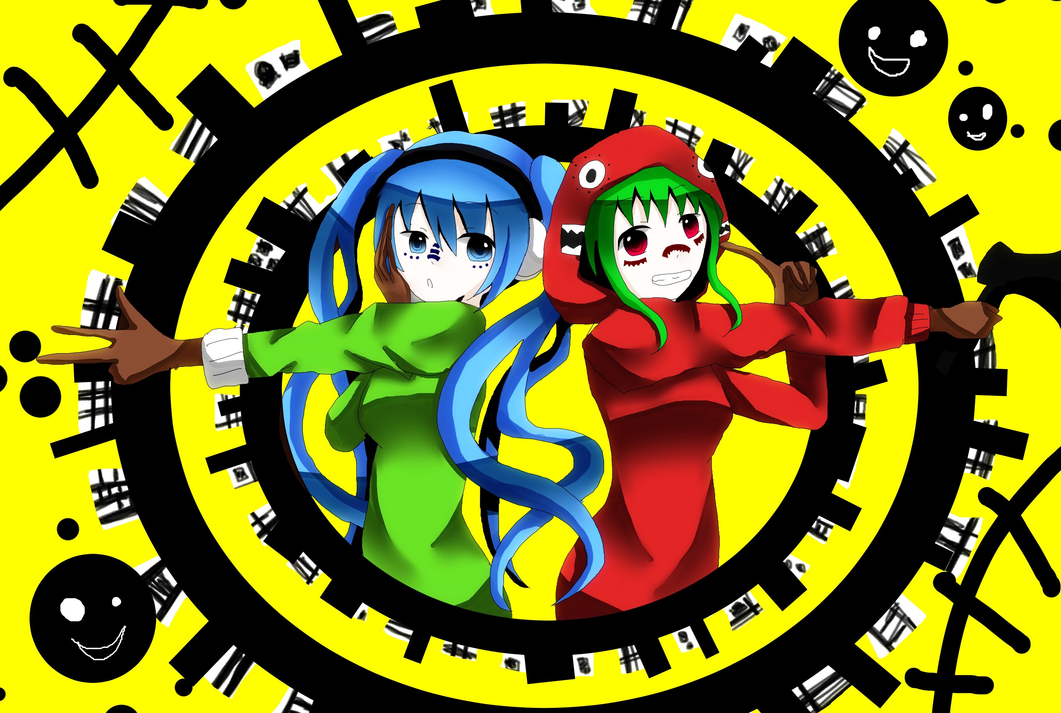 Laden Sie das Vocaloid, Hatsune Miku, Animes, Gumi (Vocaloid)-Bild kostenlos auf Ihren PC-Desktop herunter