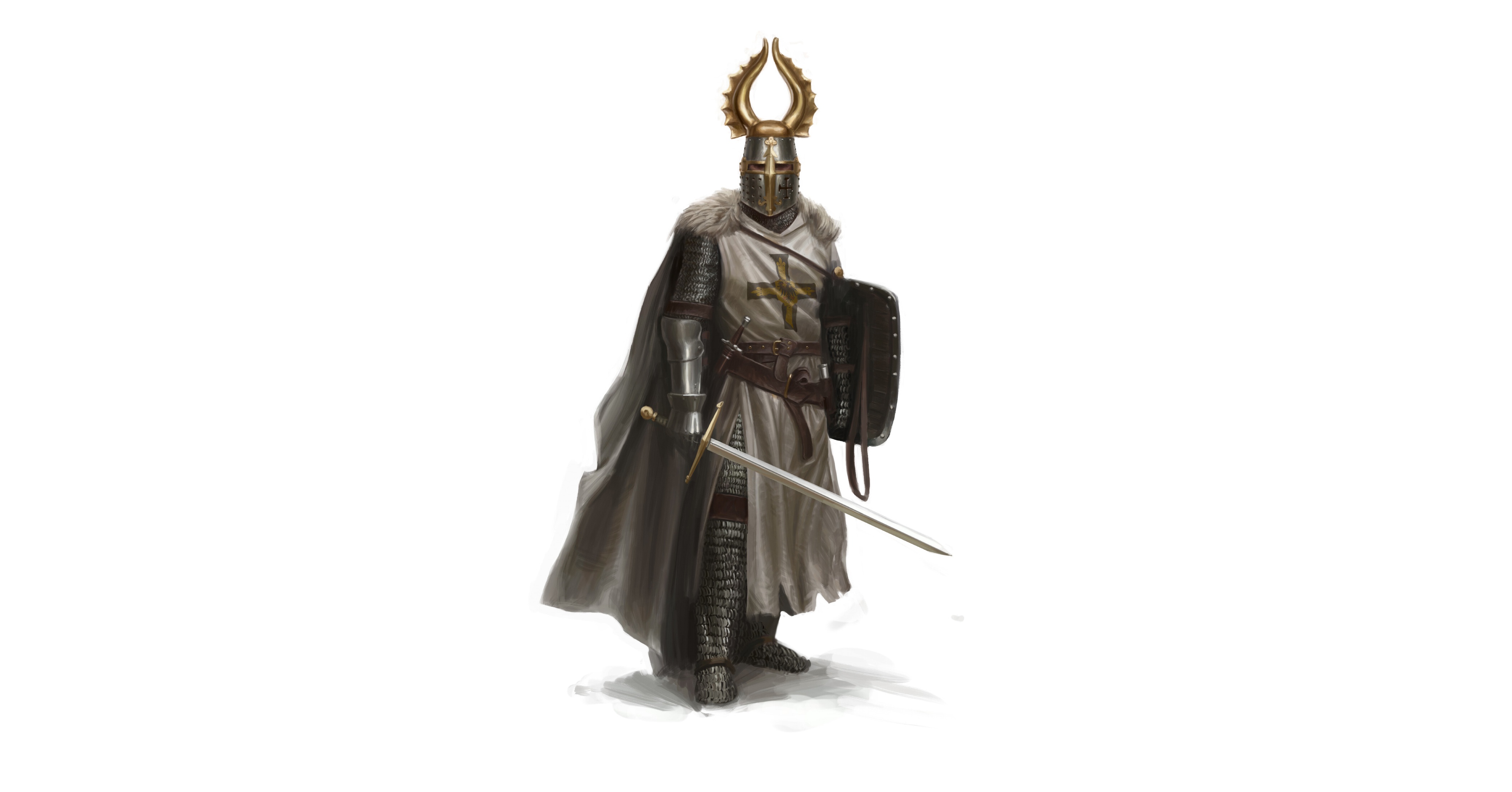 Free download wallpaper Fantasy, Warrior, Knight, Sword on your PC desktop