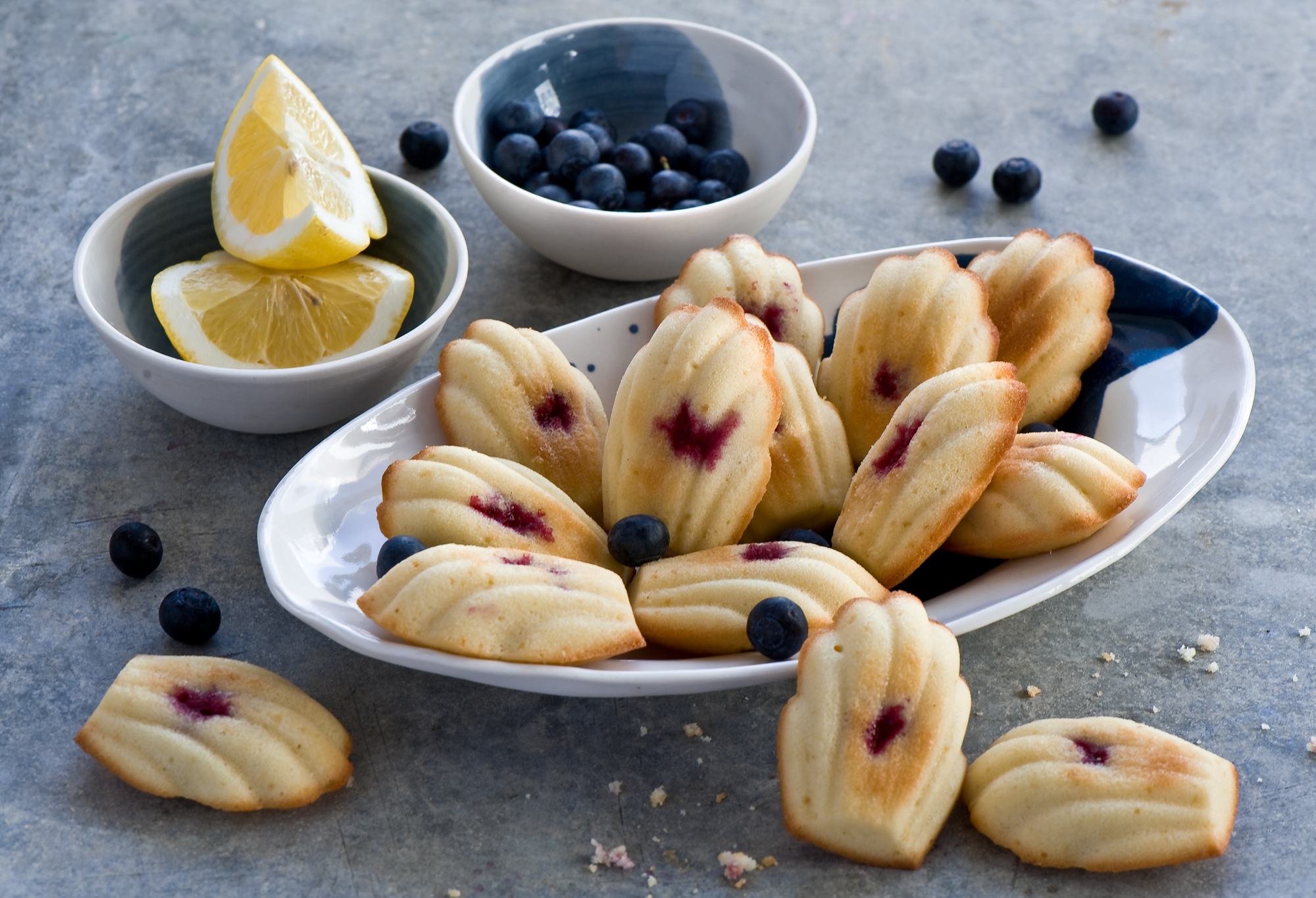 Download mobile wallpaper Food, Blueberry, Madeleine for free.