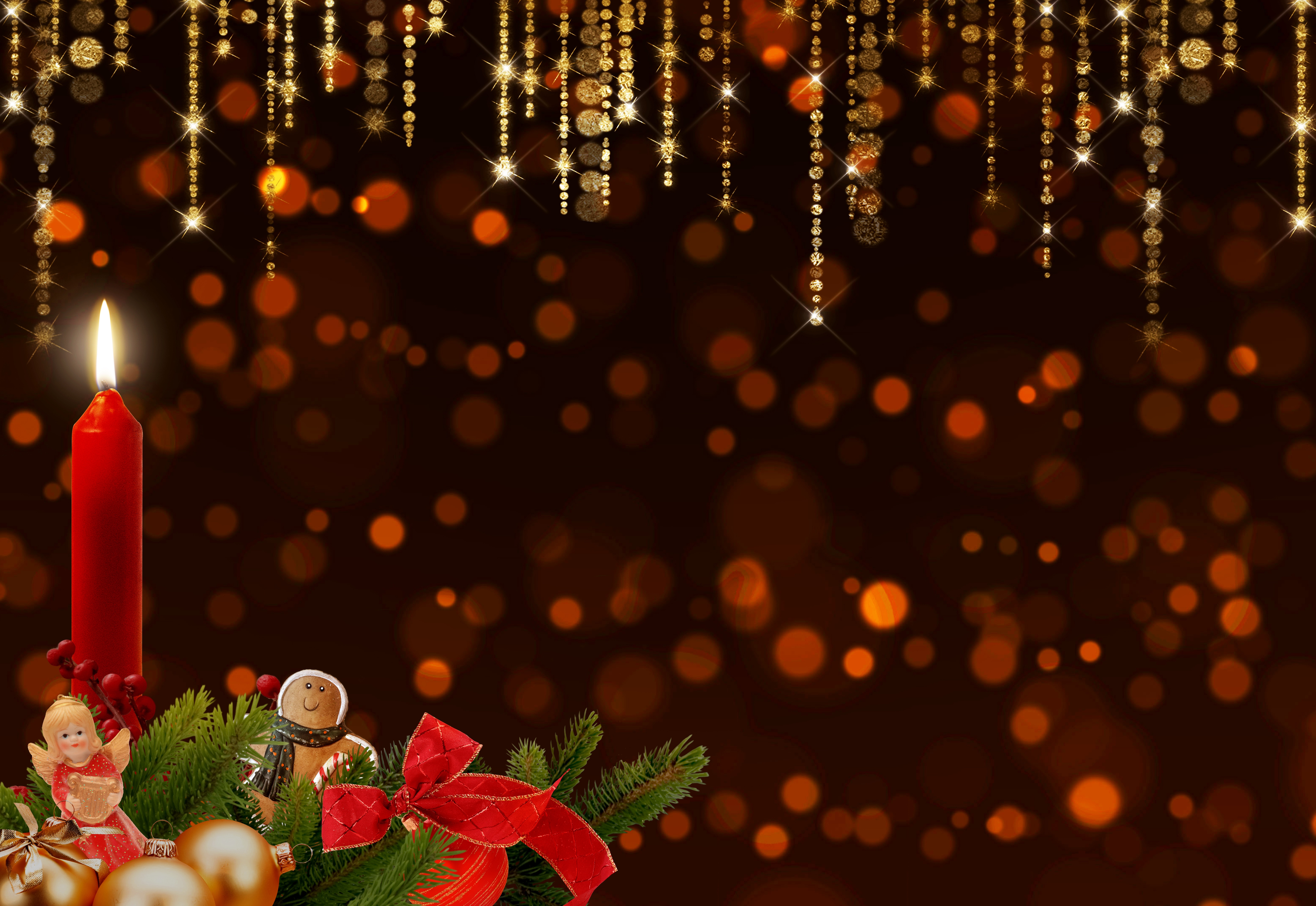 Free download wallpaper Christmas, Holiday, Angel, Candle on your PC desktop