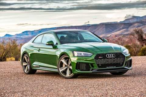 Download mobile wallpaper Audi, Car, Audi Rs5, Vehicle, Vehicles, Green Car for free.