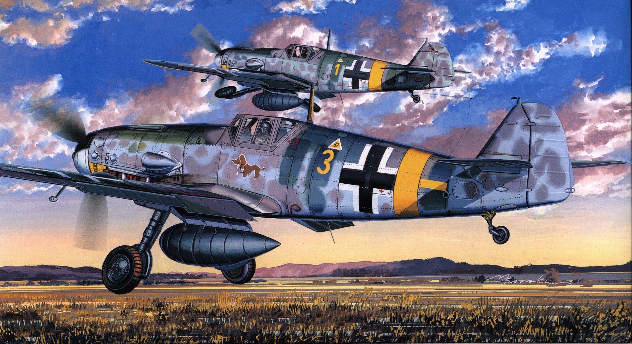 Descarga gratuita de fondo de pantalla para móvil de Militar, Aeronaves, Avión De Guerra, Messerschmitt Bf 109, Aeronave Militar.
