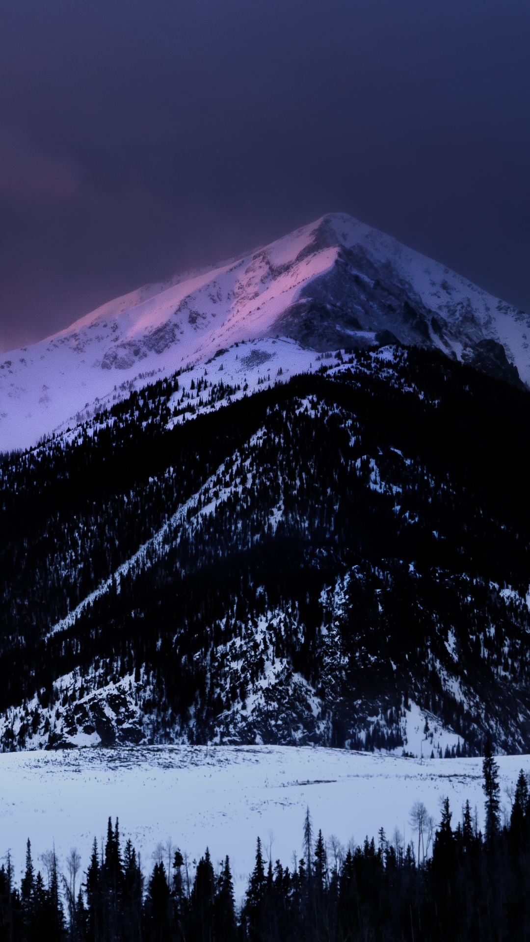Descarga gratuita de fondo de pantalla para móvil de Invierno, Naturaleza, Montañas, Nieve, Amanecer, Montaña, Tierra/naturaleza.