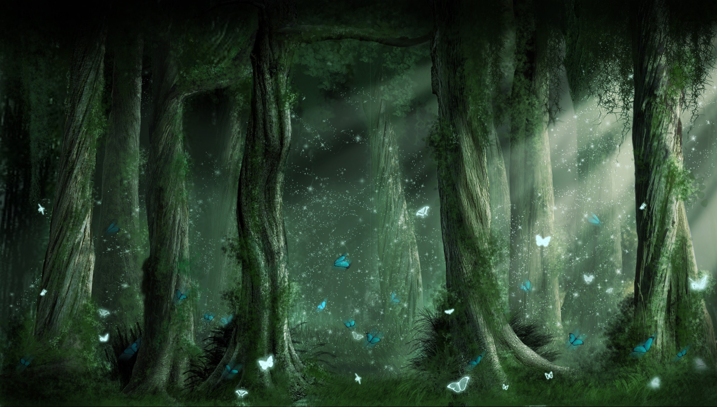Laden Sie das Fantasie, Wald-Bild kostenlos auf Ihren PC-Desktop herunter