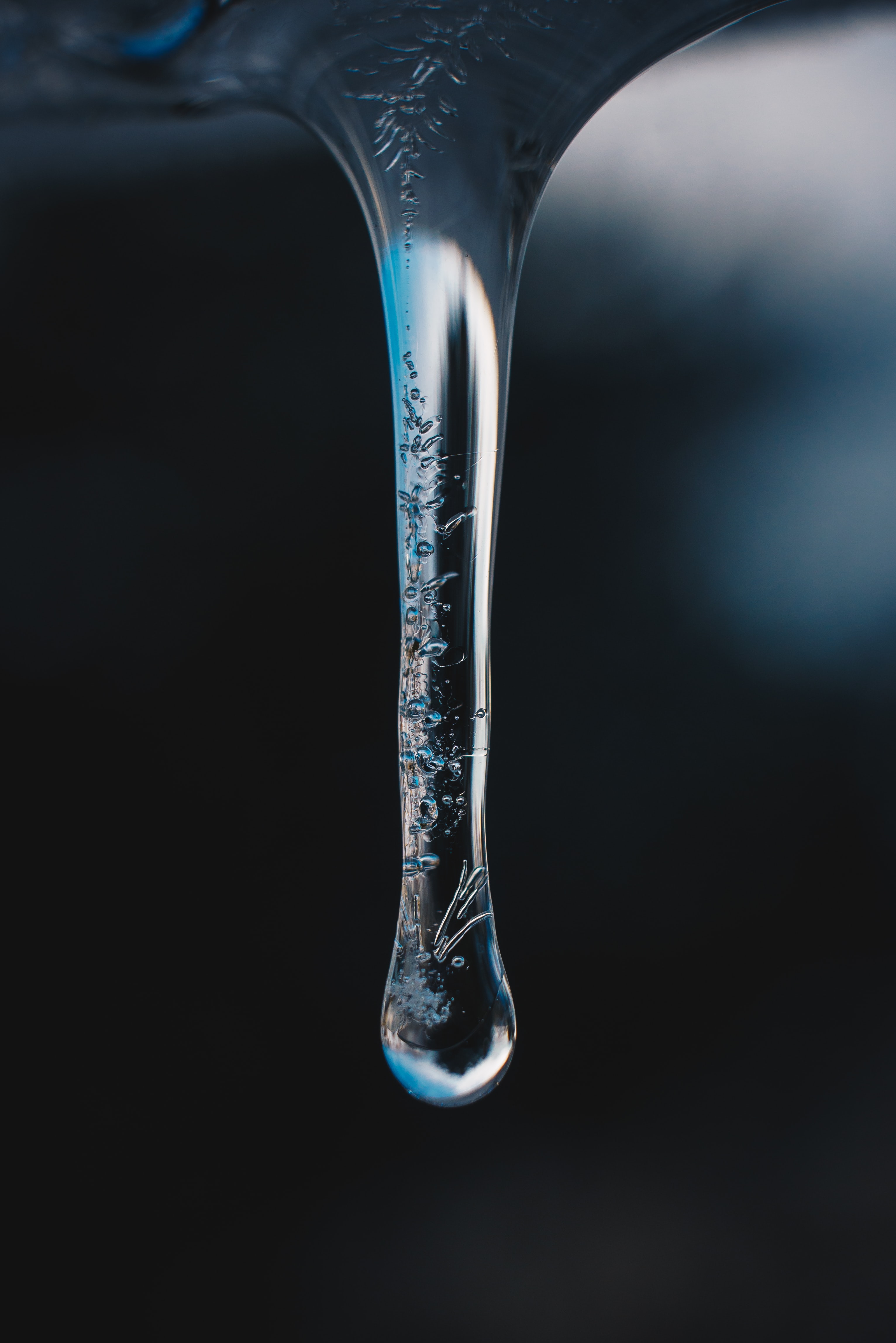Download mobile wallpaper Frost, Macro, Drop, Ice for free.