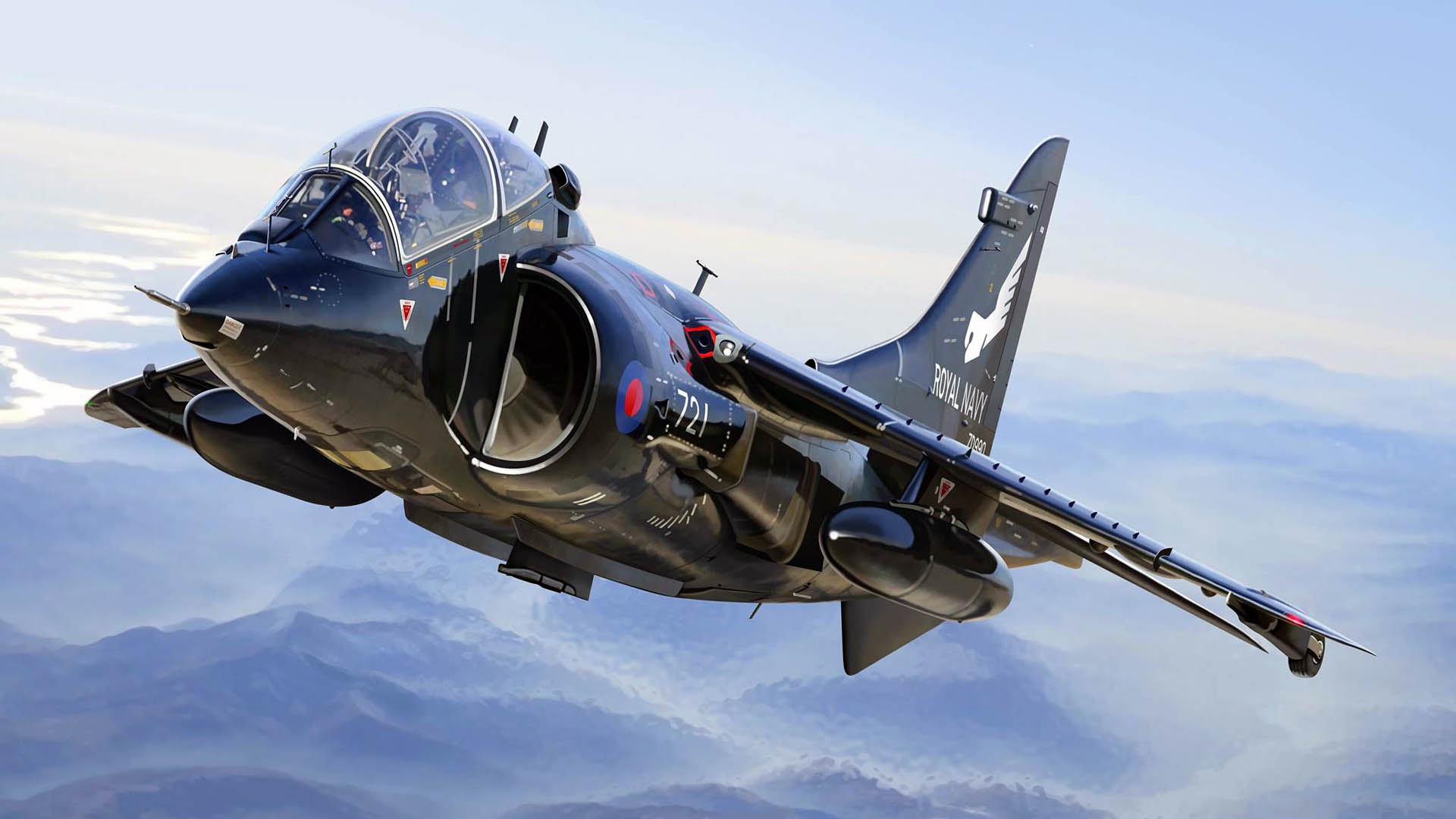 Téléchargez des papiers peints mobile Avions, Militaire, Avion De Combat, British Aerospace Harrier Ii, Avion De Guerre, Chasseurs À Réaction gratuitement.