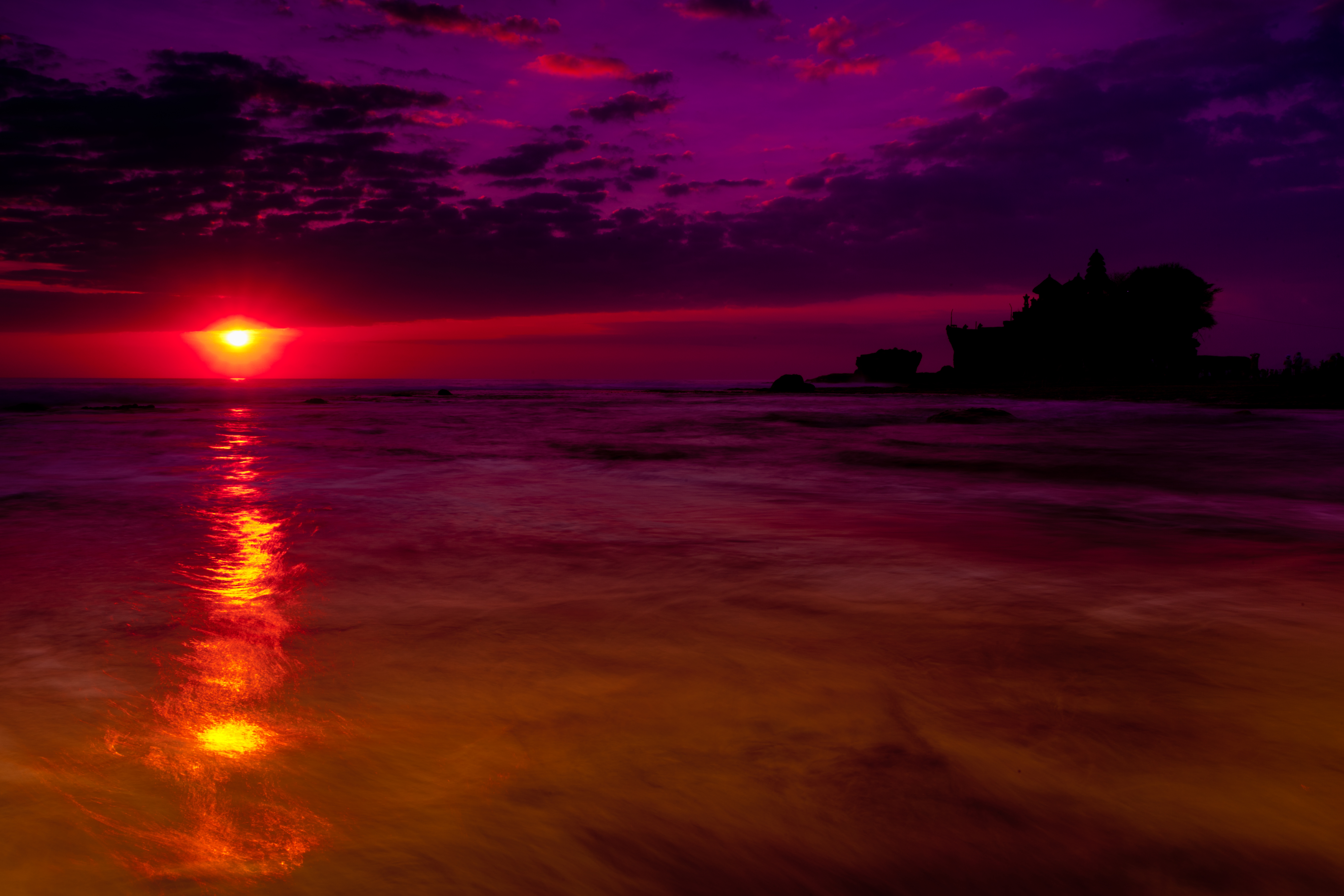 Free download wallpaper Sunset, Sky, Sea, Earth on your PC desktop