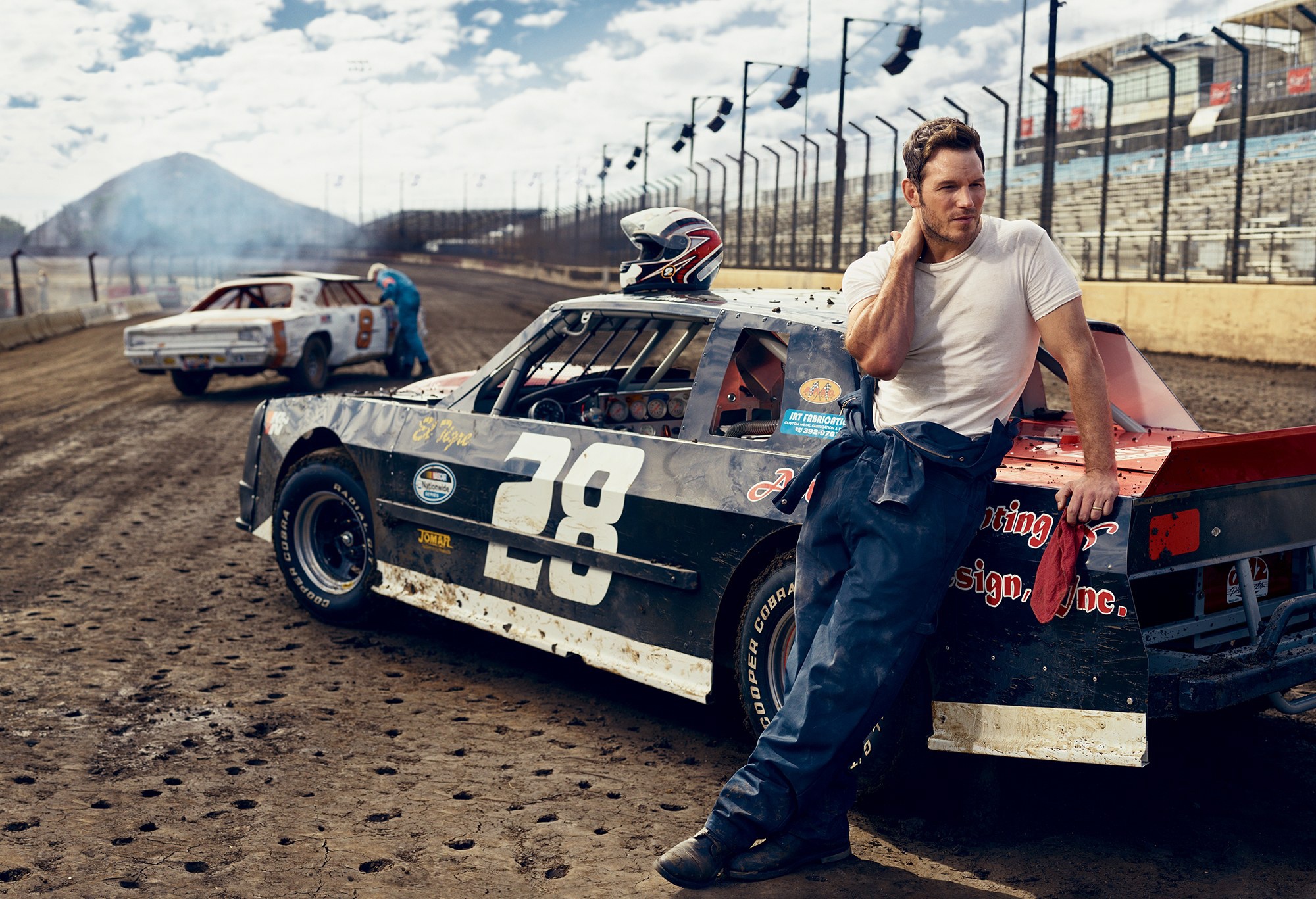 Download mobile wallpaper American, Race Car, Celebrity, Actor, Chris Pratt for free.