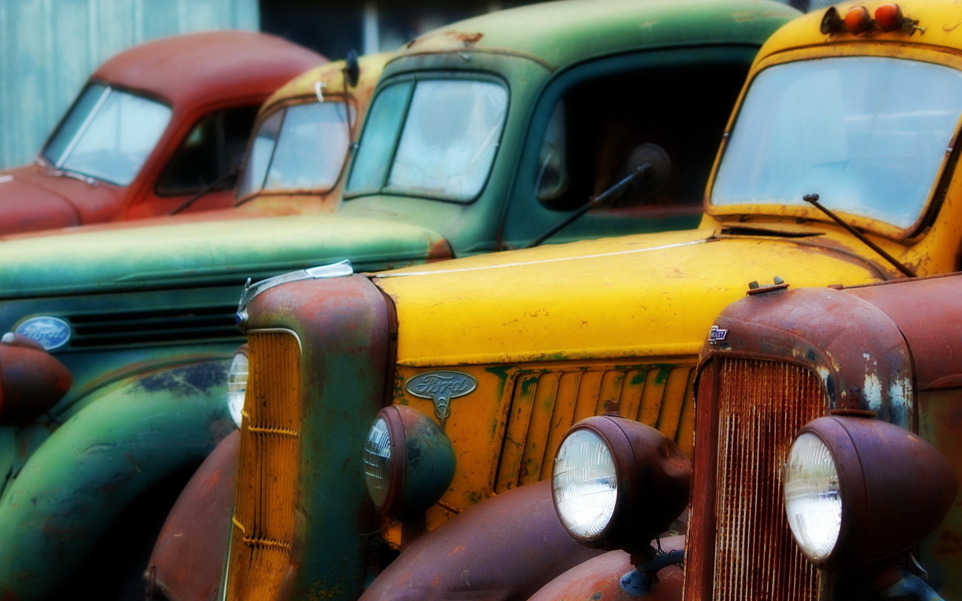 vehicles, classic, classic car, ford, hdr, rust