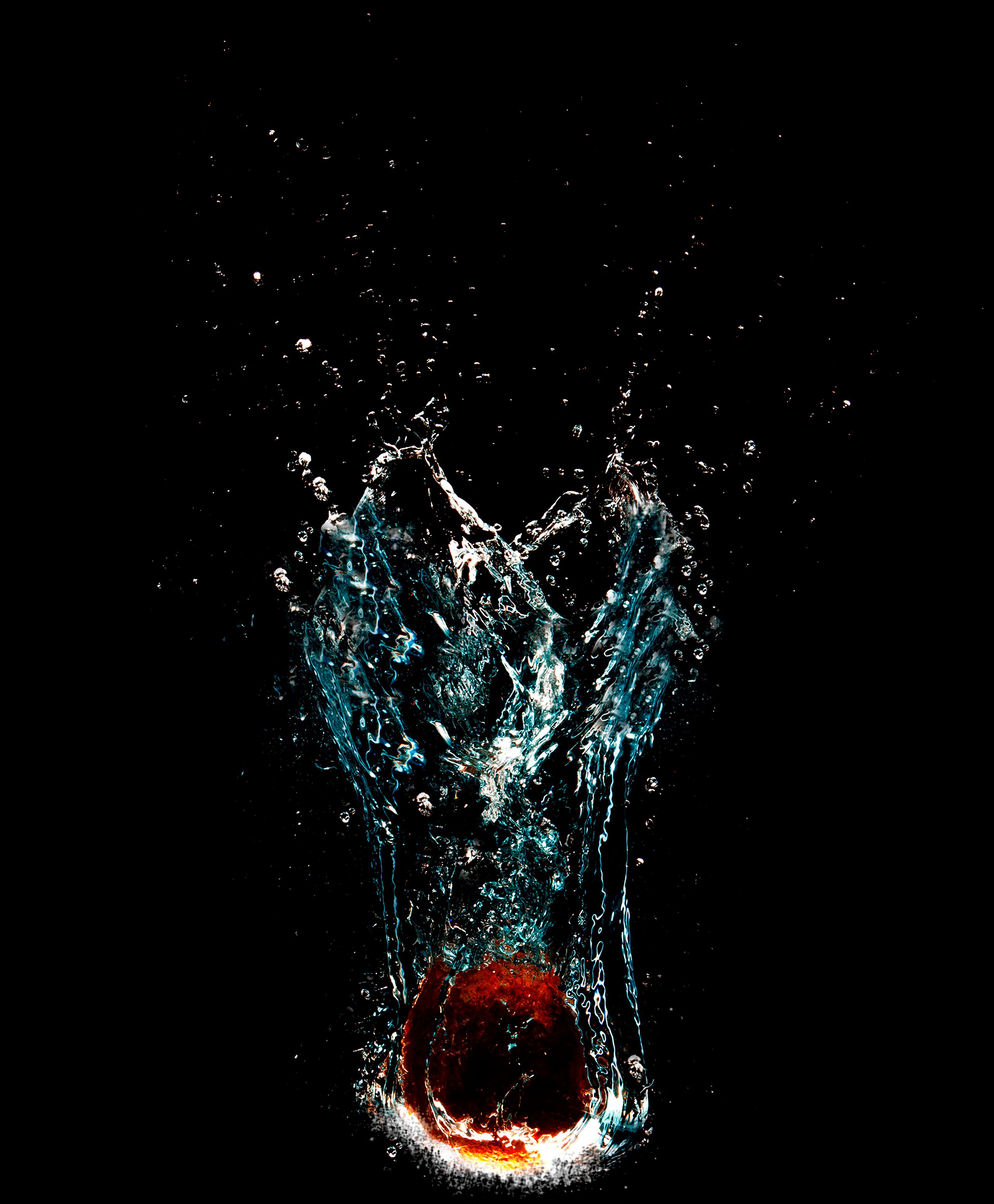 apple, splash, water, macro, spray High Definition image