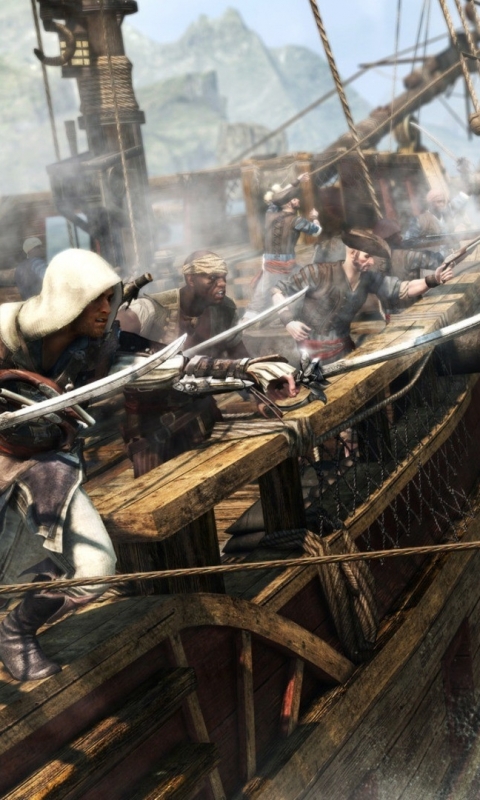 Скачати мобільні шпалери Кредо Вбивці, Відеогра, Assassin's Creed Iv: Чорний Прапор безкоштовно.