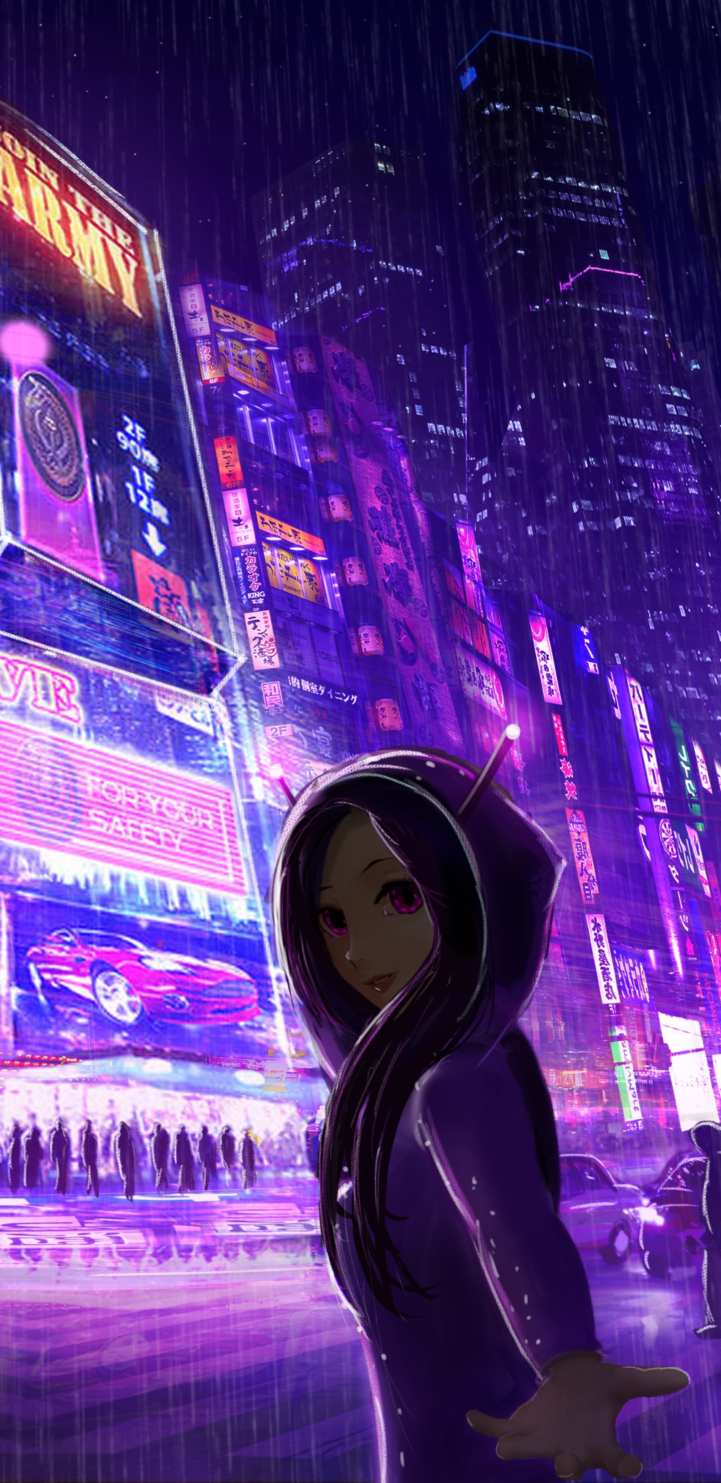 Download mobile wallpaper Anime, City for free.