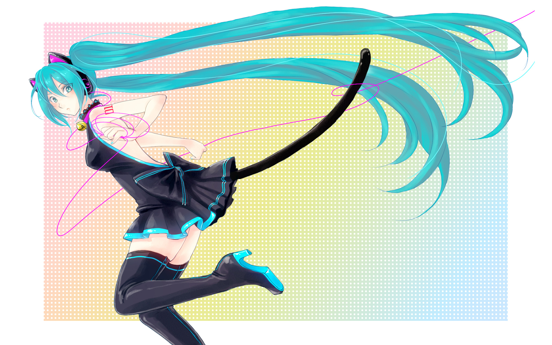 Free download wallpaper Music, Anime, Vocaloid, Blue Eyes, Blue Hair, Hatsune Miku, Twintails on your PC desktop