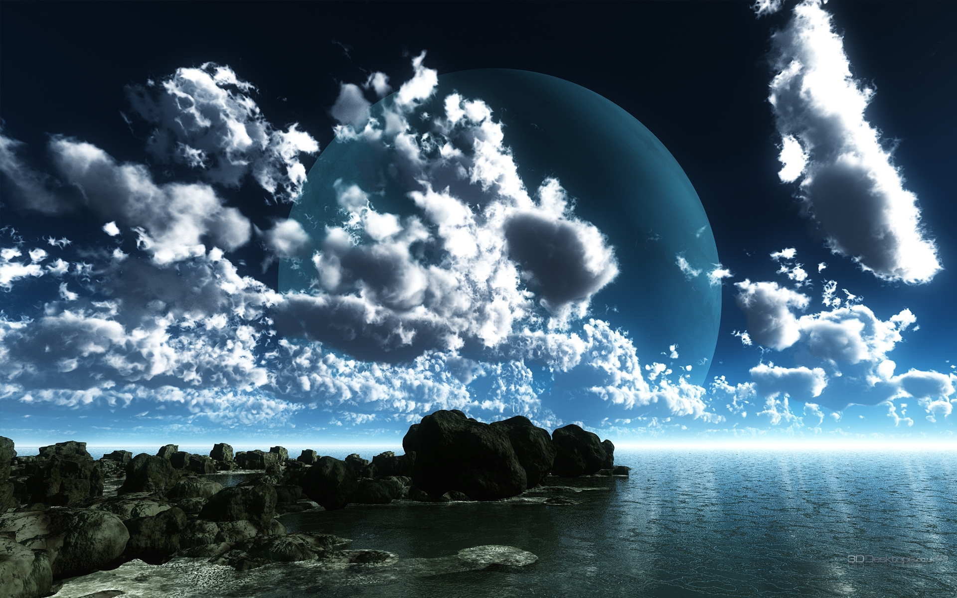 Handy-Wallpaper Landschaft, Science Fiction kostenlos herunterladen.