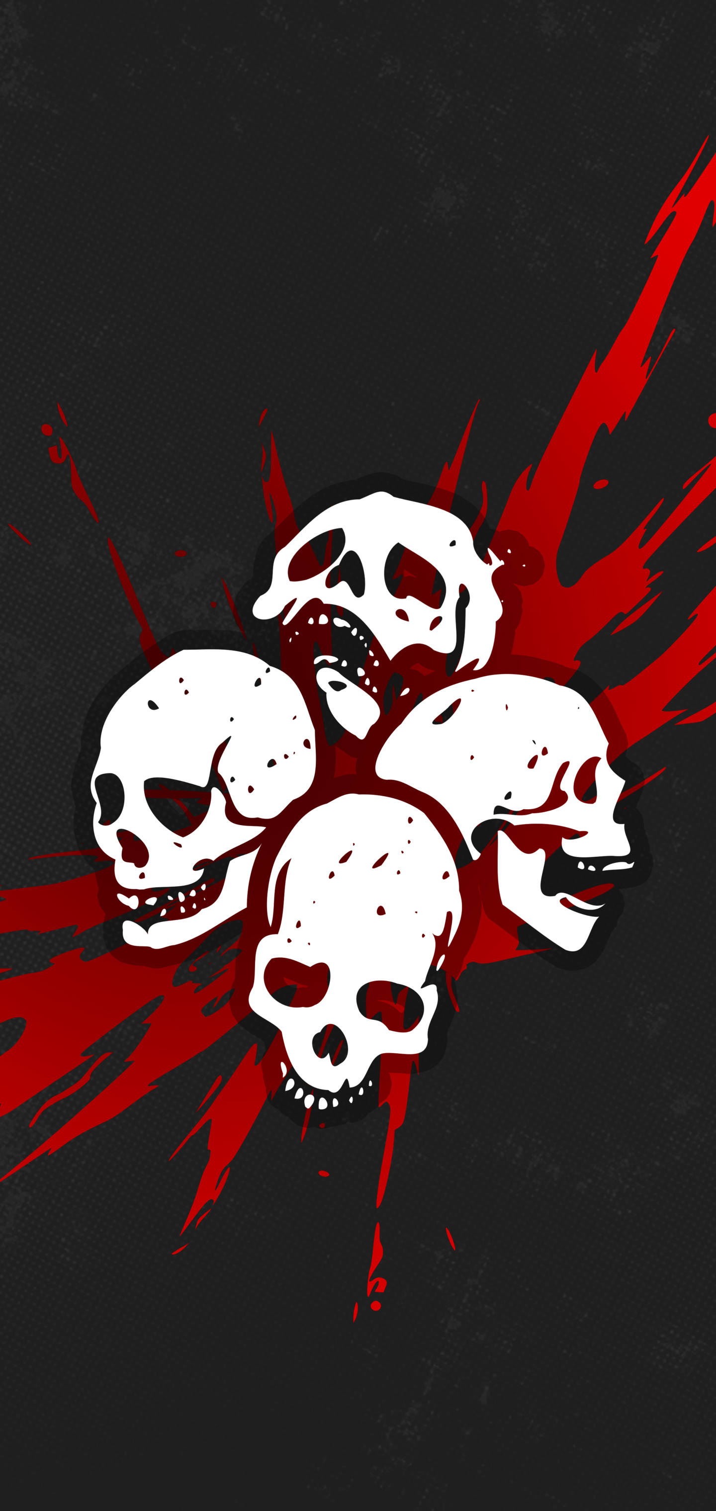 Download mobile wallpaper Blood, Grey, Video Game, Minimalist, Dead By Daylight, Thanatophobia (Dead By Daylight) for free.