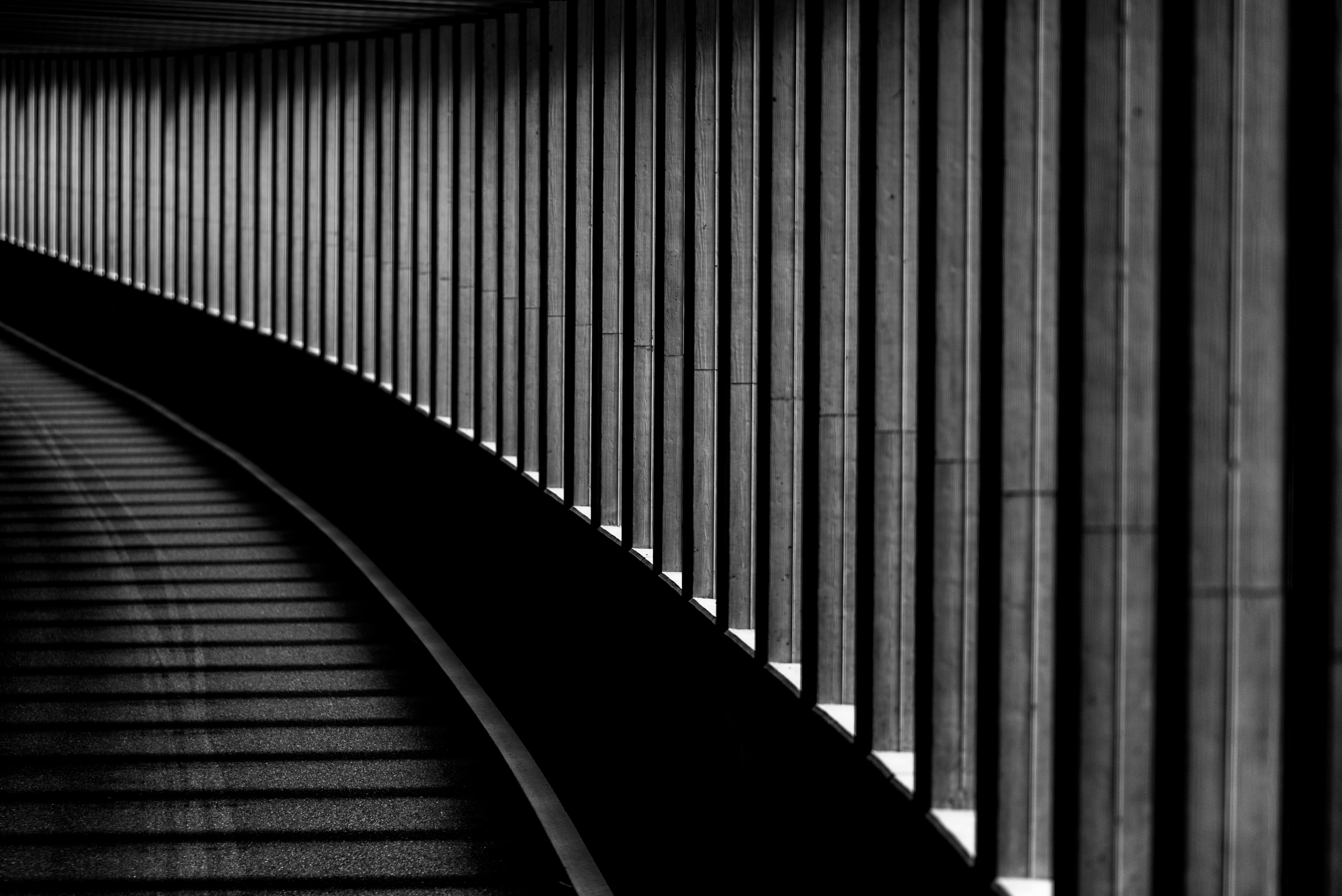 Free download wallpaper Bw, Ladder, Steps, Chb, Stairs, Tunnel, Dark on your PC desktop