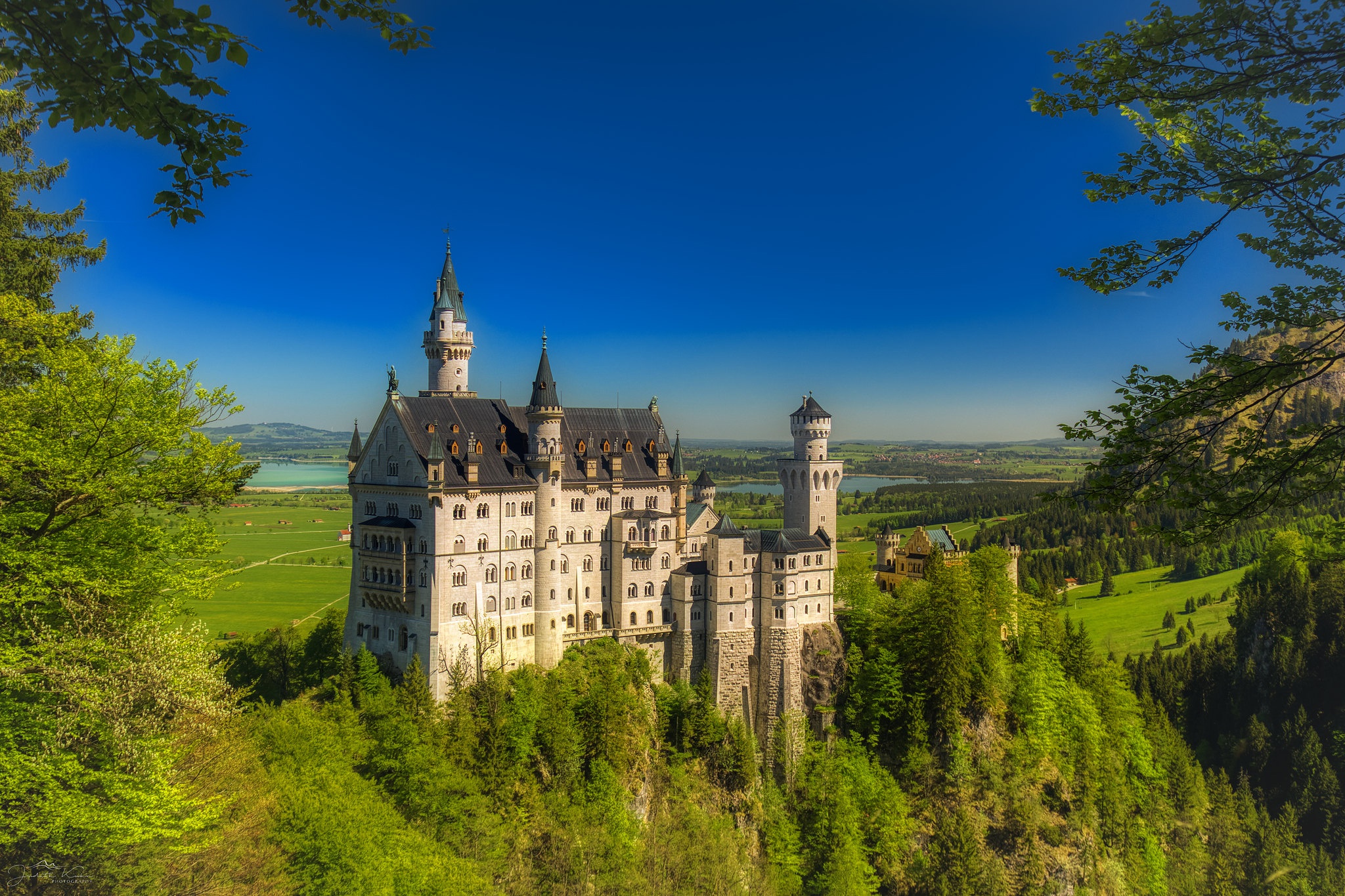 Скачать обои бесплатно Замки, Замок, Германия, Бавария, Замок Нойшванштайн, Сделано Человеком картинка на рабочий стол ПК