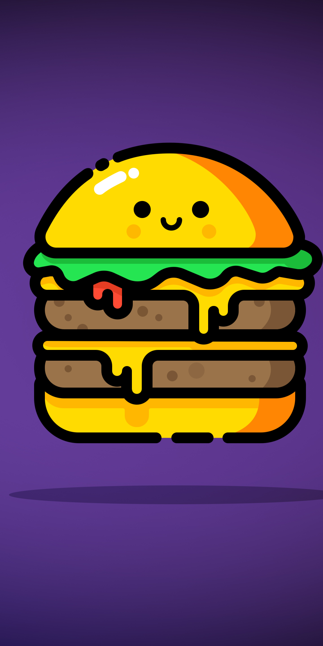 Download mobile wallpaper Food, Burger, Minimalist for free.