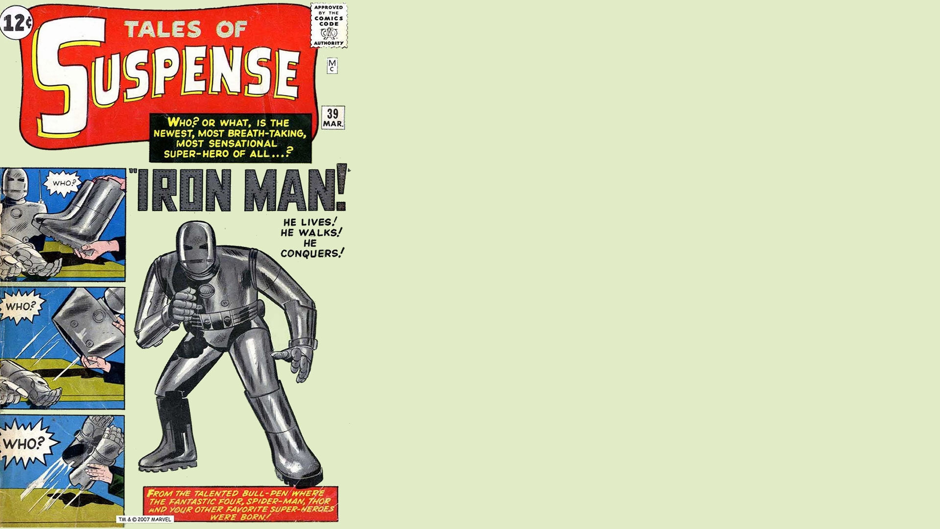 Free download wallpaper Iron Man, Comics, Tales Of Suspense on your PC desktop