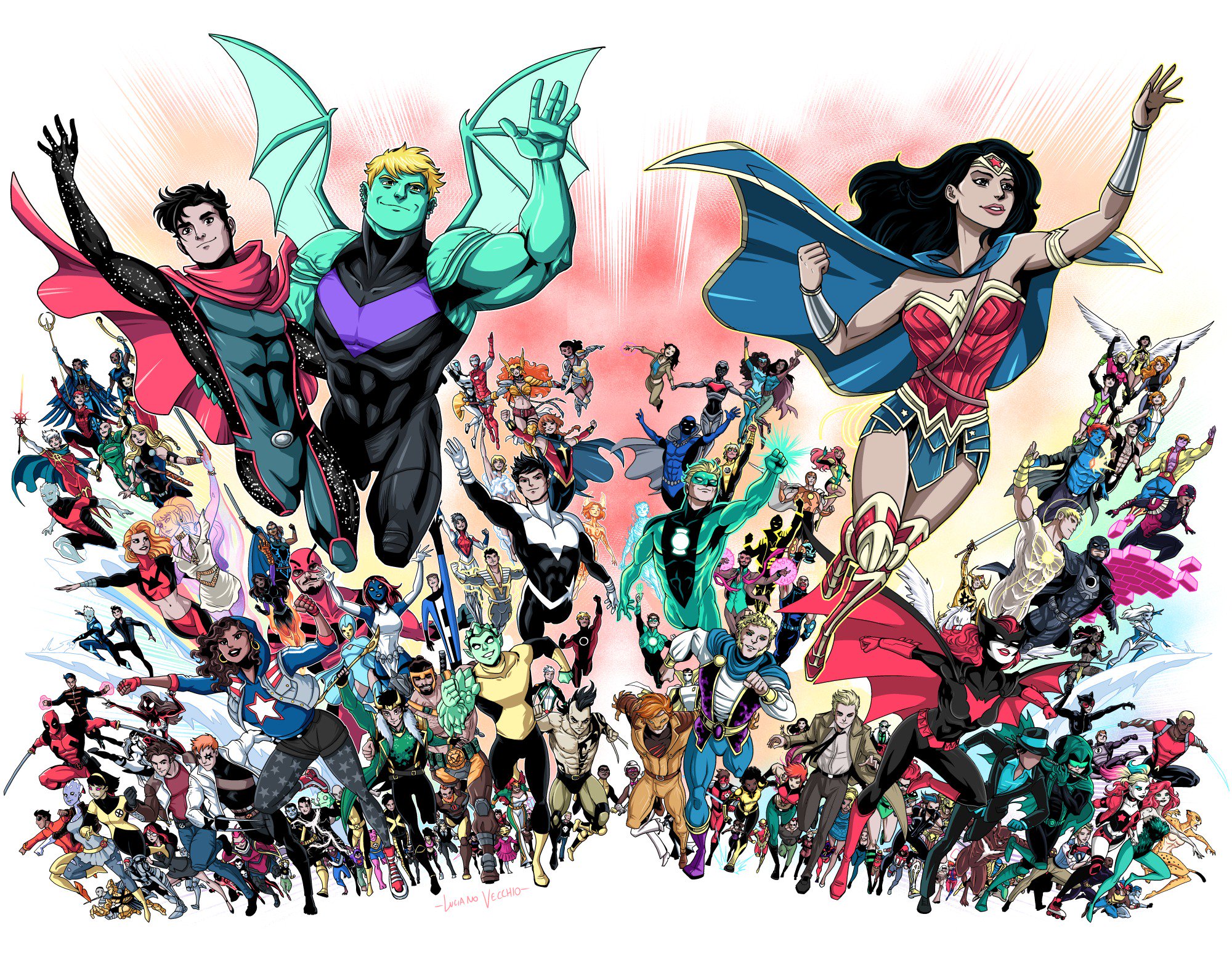 comics, superhero, alan scott (dc comics), america chavez, angela (marvel comics), anole (marvel comics), aqualad (dc comics), batwoman, catwoman, cheetah (dc comics), daken (marvel comics), dawnstar, dc comics, deadpool, destiny (marvel comics), green lantern, harley quinn, hero cruz, hulkling (marvel comics), iceman (marvel comics), john constantine, kaldur'ahm, kate kane, loki (marvel comics), moondragon (marvel comics), mystique (marvel comics), negative man, northstar (marvel comics), phantom x, poison ivy, rictor (marvel comics), shatterstar (marvel comics), spider woman, the question, the ray (dc comics), thunder (dc comics), wiccan (marvel comics), wonder woman
