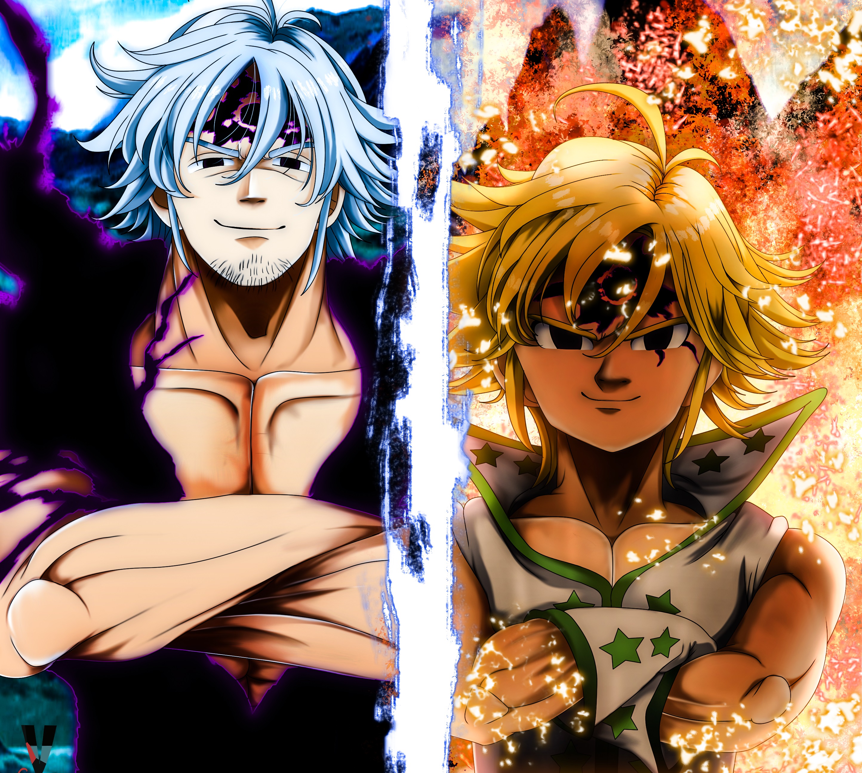 Free download wallpaper Anime, The Seven Deadly Sins, Meliodas (The Seven Deadly Sins), Estarossa (The Seven Deadly Sins) on your PC desktop