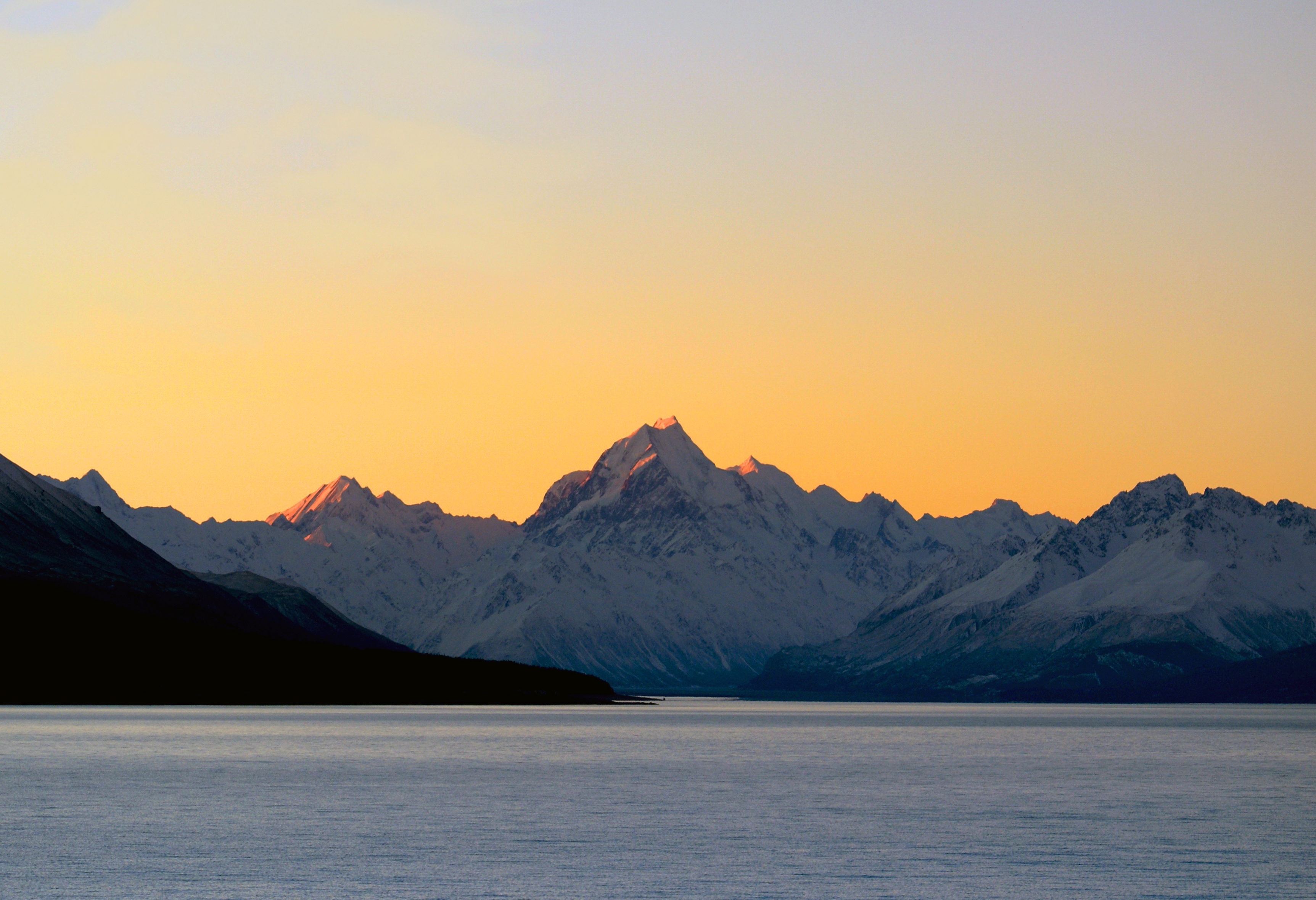 PCデスクトップに風景, 自然, 山脈, 雪, 湖画像を無料でダウンロード