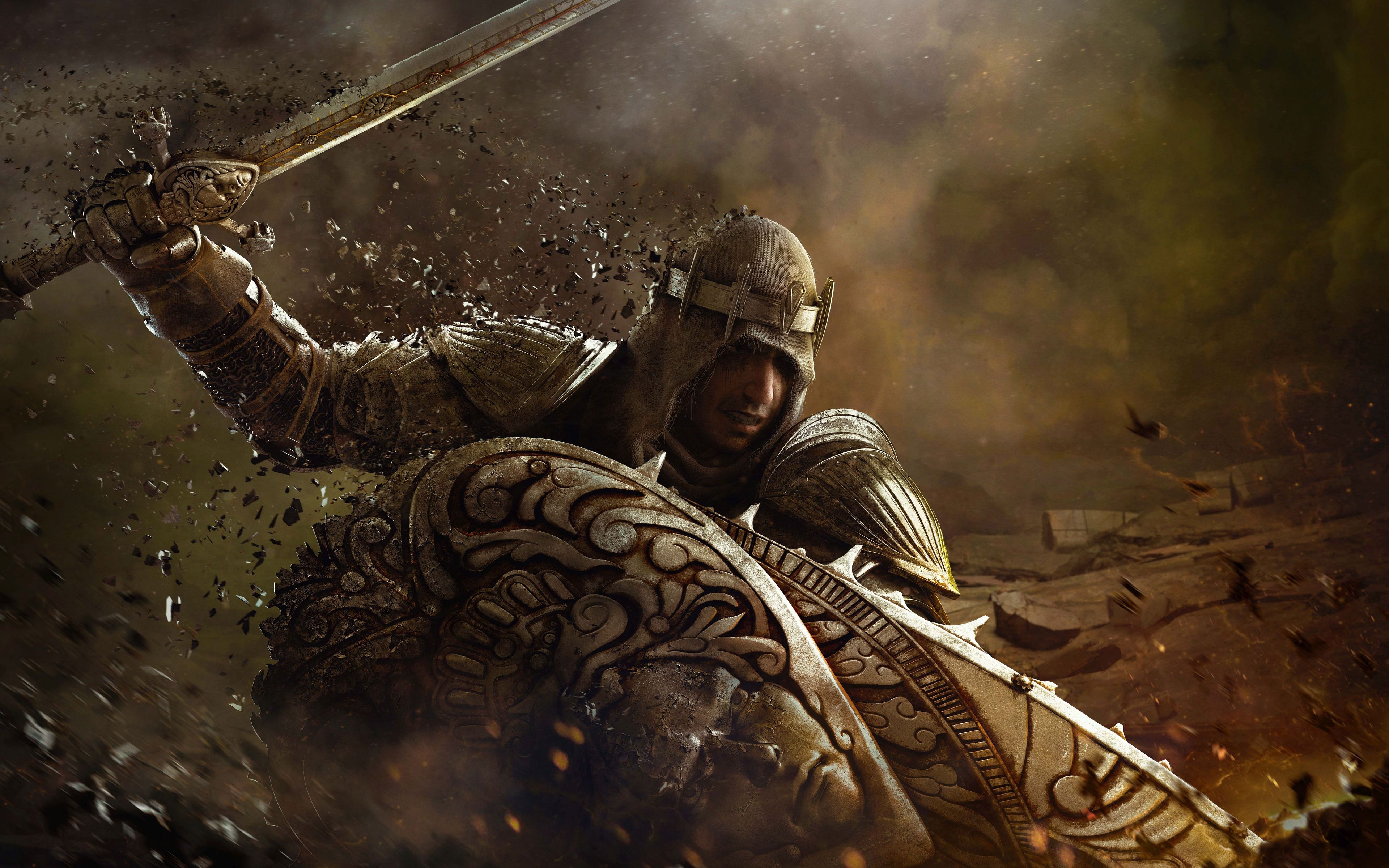 Download mobile wallpaper Shield, Warrior, Sword, Video Game, For Honor (Video Game), For Honor for free.