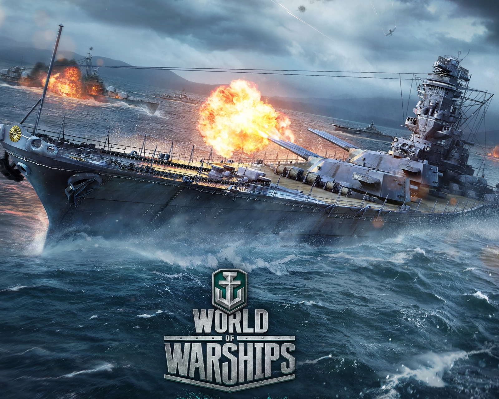 Téléchargez des papiers peints mobile Jeux Vidéo, World Of Warships, Navires De Guerre gratuitement.