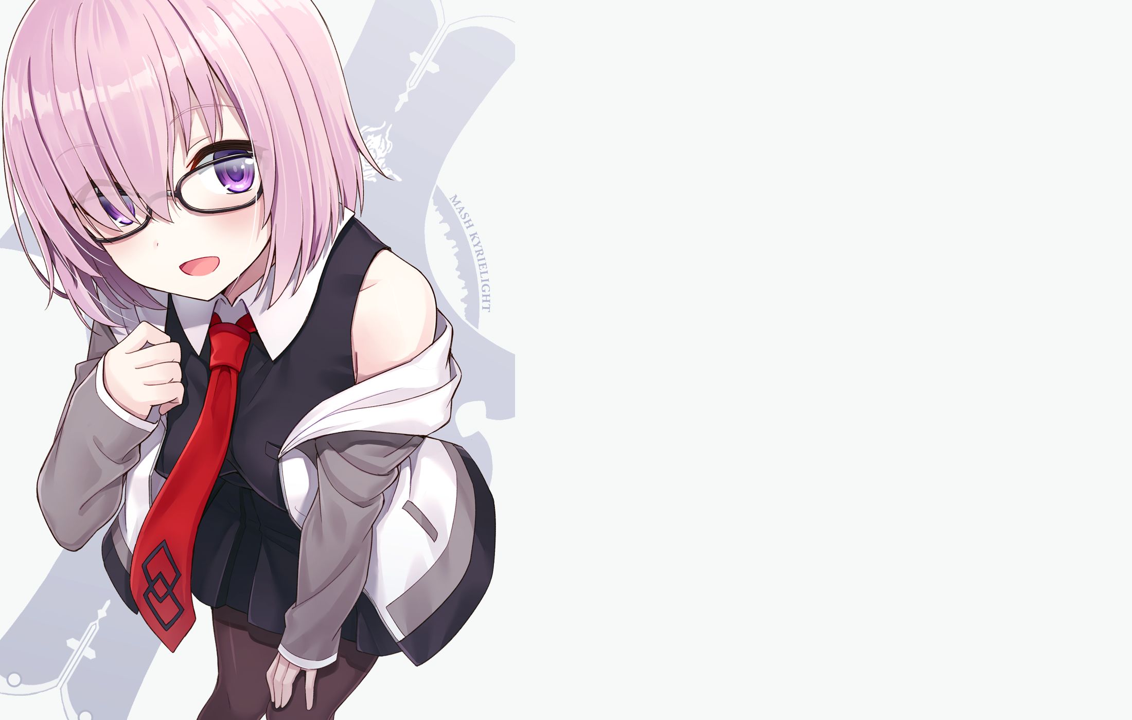 Download mobile wallpaper Anime, Pink Hair, Short Hair, Purple Eyes, Fate/grand Order, Mashu Kyrielight, Fate Series for free.