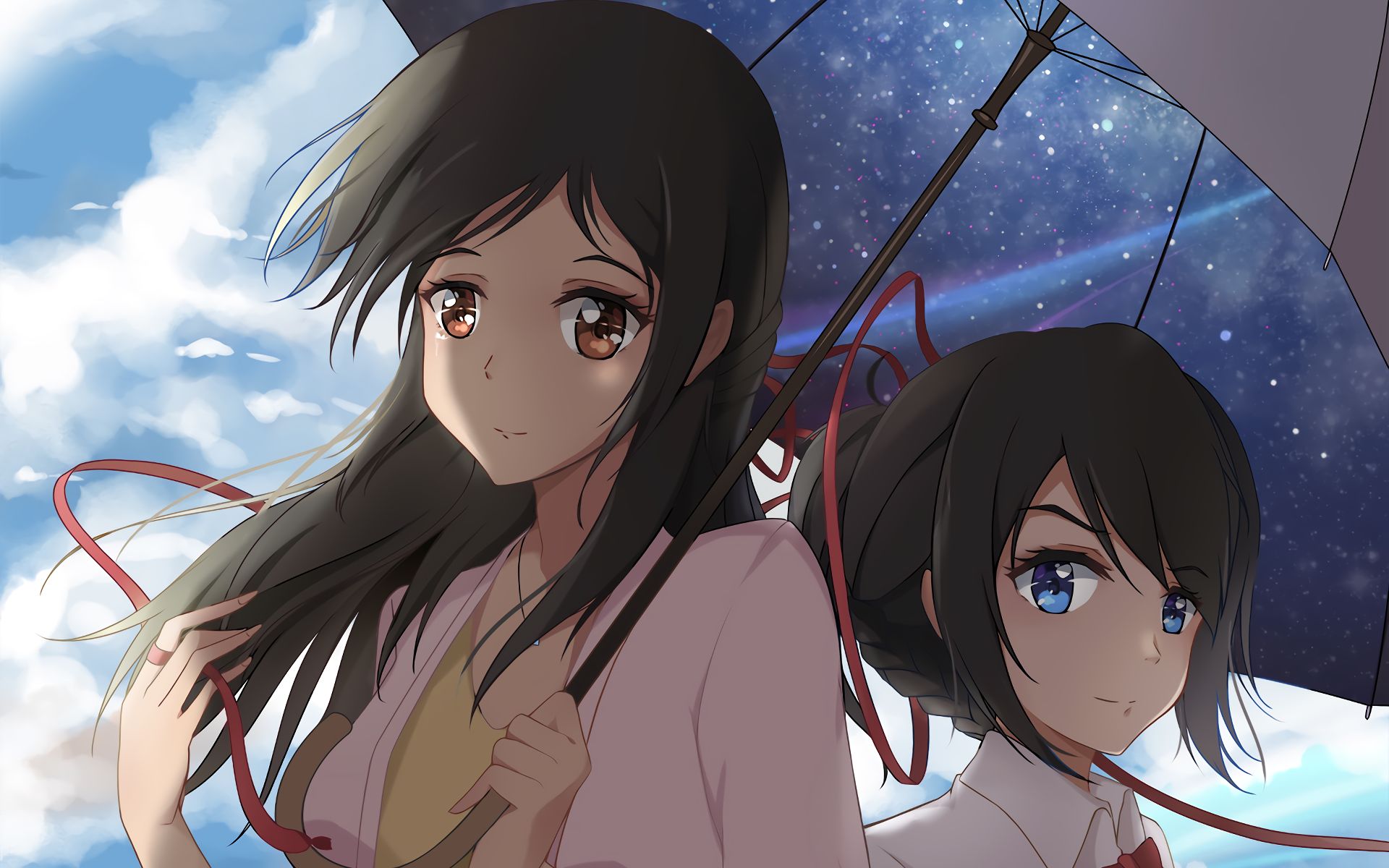 Download mobile wallpaper Anime, Your Name, Kimi No Na Wa, Mitsuha Miyamizu for free.