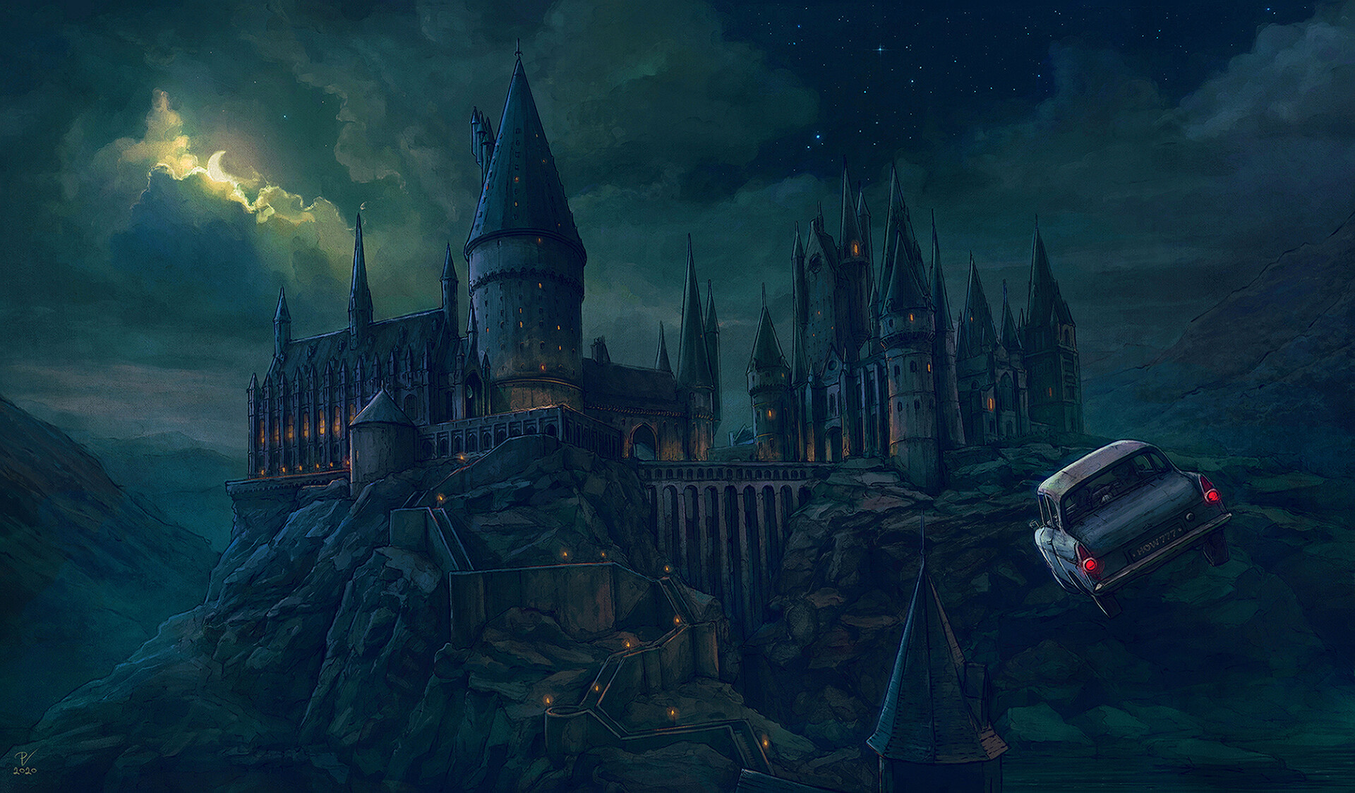 hogwarts castle, harry potter and the chamber of secrets, harry potter, movie