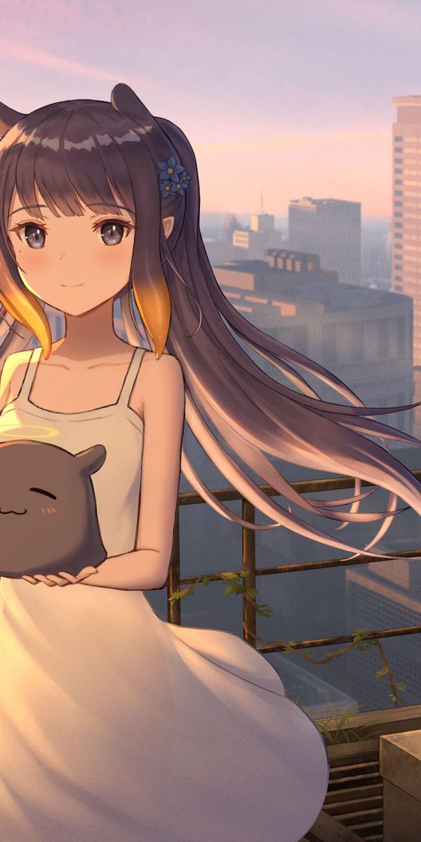 Phone wallpaper Ninomae Ina'nis, Anime, Virtual Youtuber, Hololive 1050535 — free download