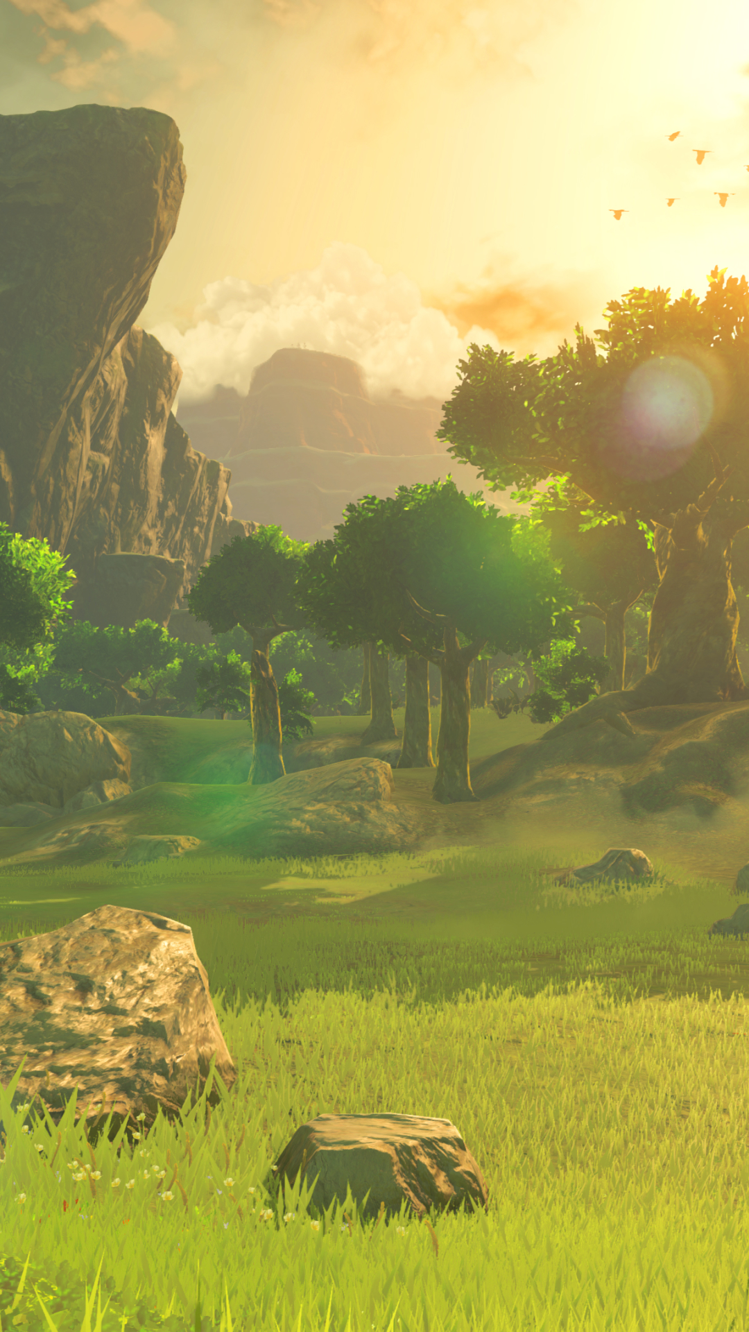 Download mobile wallpaper Sun, Tree, Video Game, The Legend Of Zelda, Zelda for free.