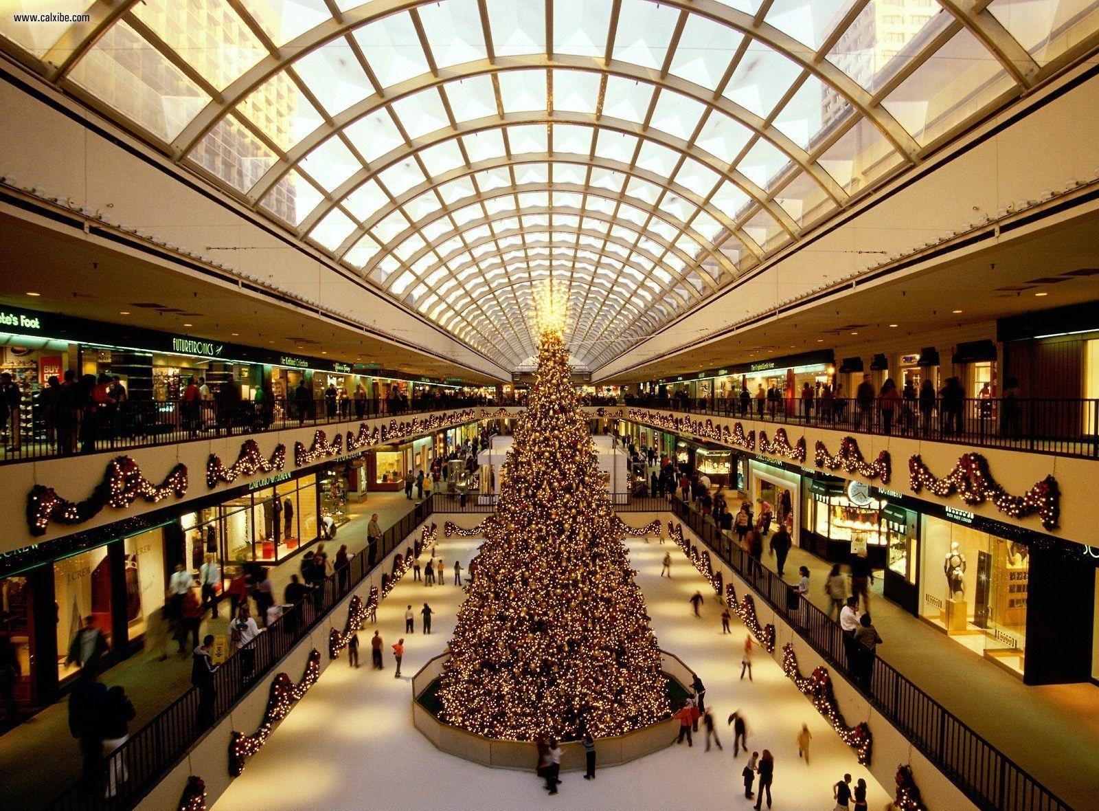 57474 Hintergrundbild herunterladen feiertage, urlaub, weihnachtsbaum, halle, das einkaufszentrum, einkaufszentrum, nichtigkeit, eitelkeit - Bildschirmschoner und Bilder kostenlos