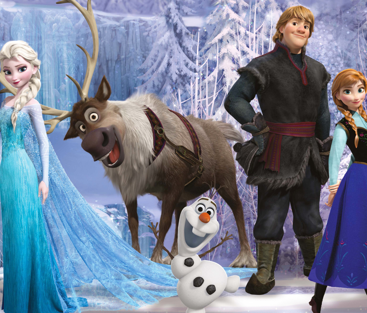 Download mobile wallpaper Frozen, Movie, Frozen (Movie), Anna (Frozen), Elsa (Frozen), Kristoff (Frozen), Olaf (Frozen), Sven (Frozen) for free.