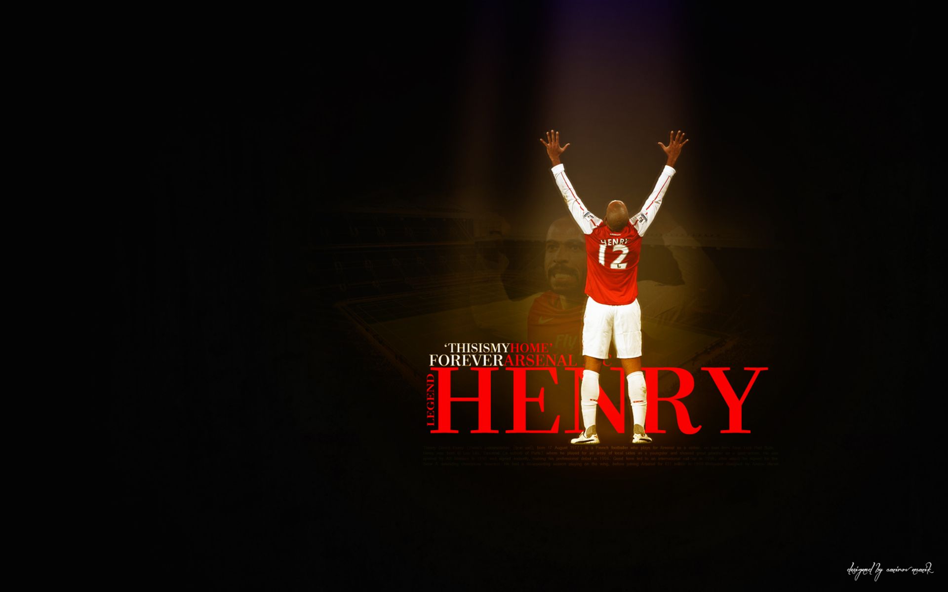 Baixar papel de parede para celular de Esportes, Futebol, Arsenal F C, Thierry Henry gratuito.