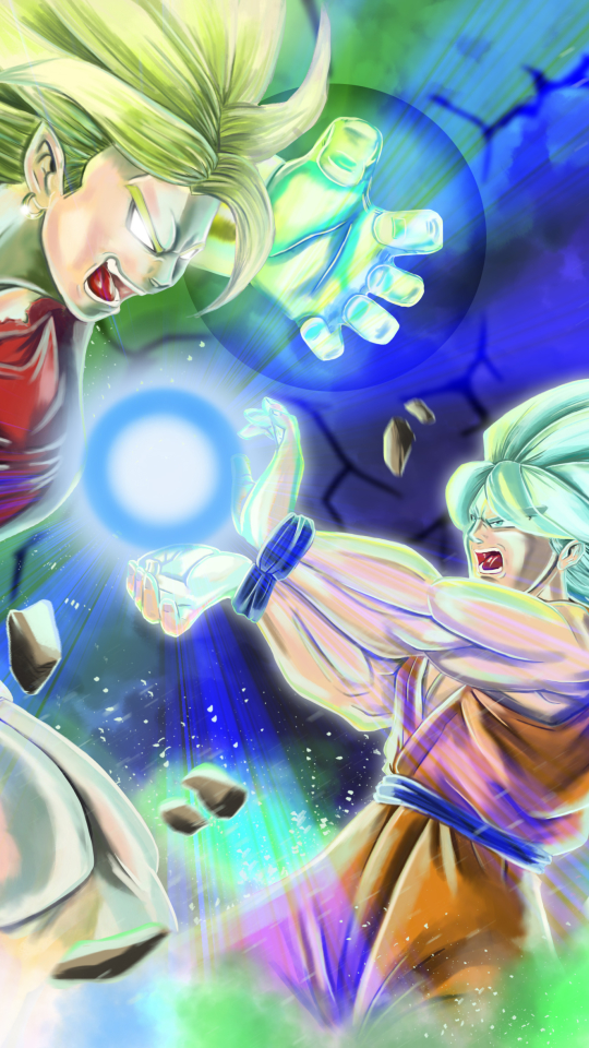 Download mobile wallpaper Anime, Dragon Ball, Goku, Dragon Ball Super, Ssgss Goku, Kale (Dragon Ball) for free.