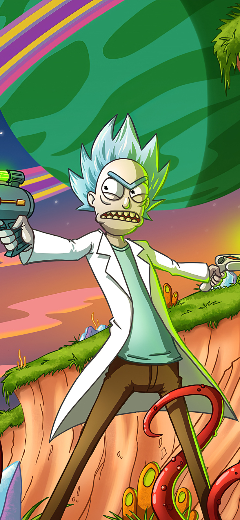 Handy-Wallpaper Fernsehserien, Rick Sánchez, Rick And Morty kostenlos herunterladen.