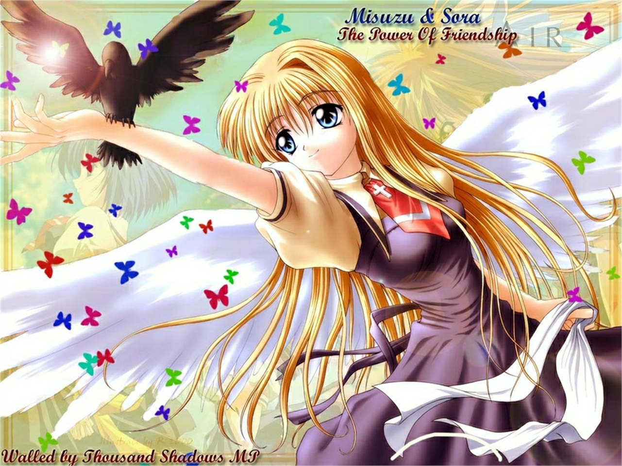 Download mobile wallpaper Anime, Air, Misuzu Kamio, Sora (Air) for free.